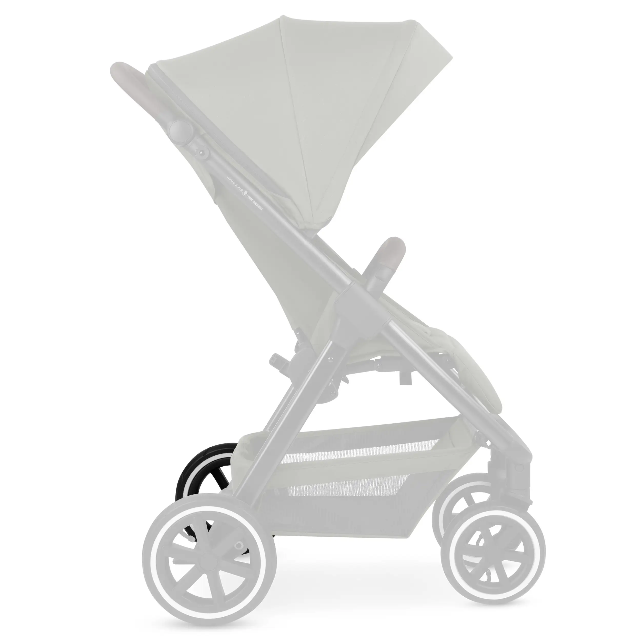 Rear wheel for Avus 2 Air / Avus Air - Air wheels Black / White Wall