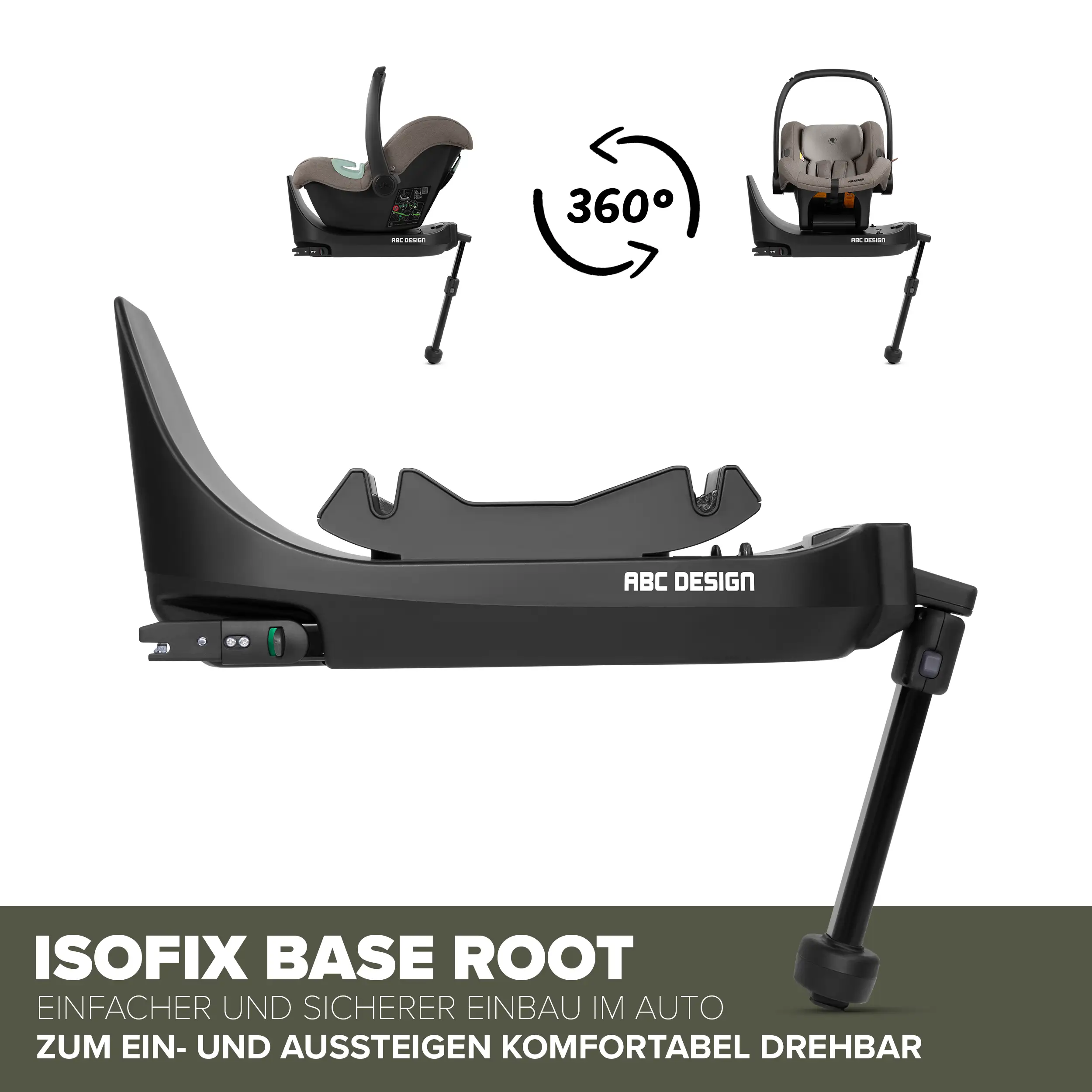 4-in-1 Sierra Stroller Set incl. Isofix base - Pea