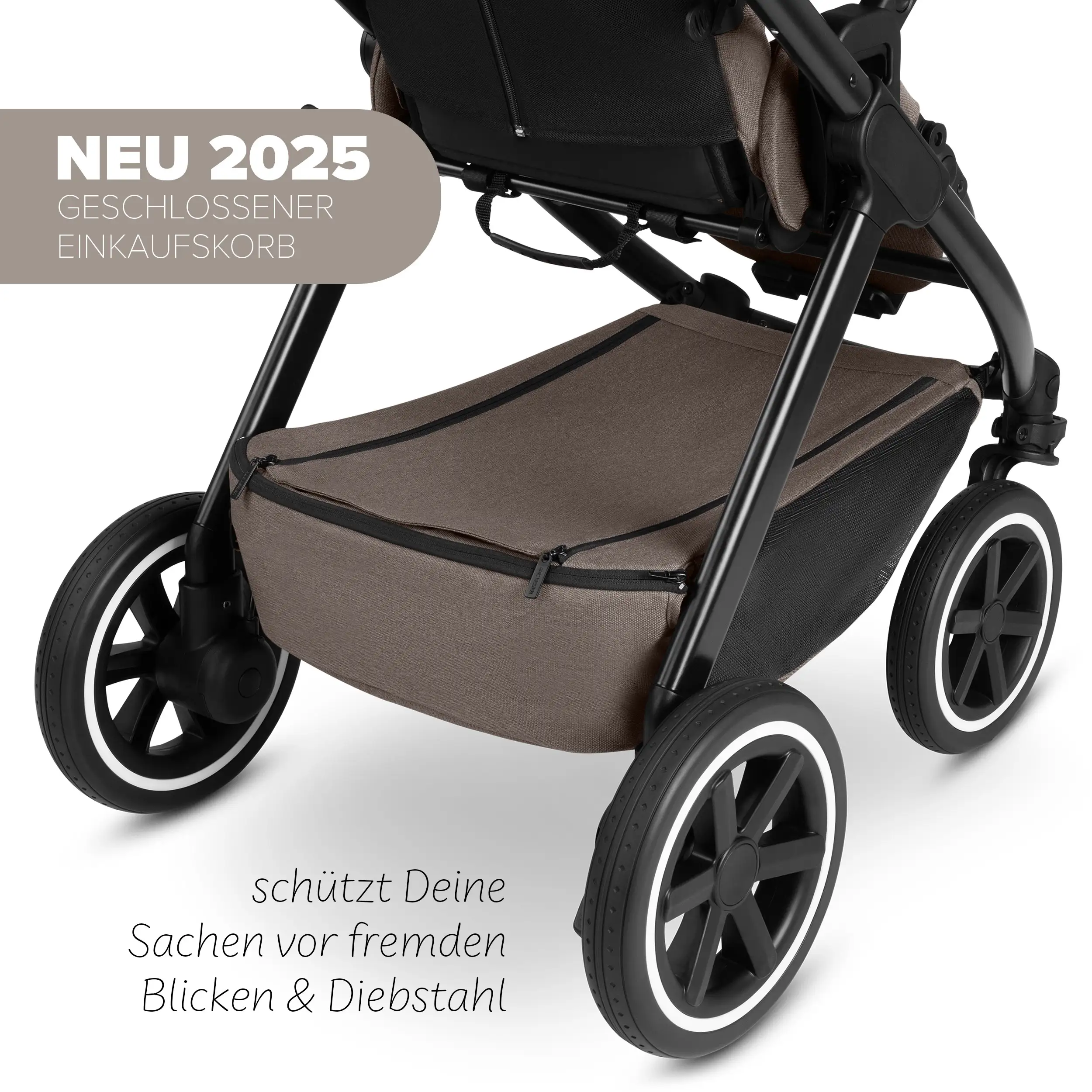 3in1-Kinderwagen-Set Samba 2 inkl. Babyschale Calla mit Liegefunktion - Nature