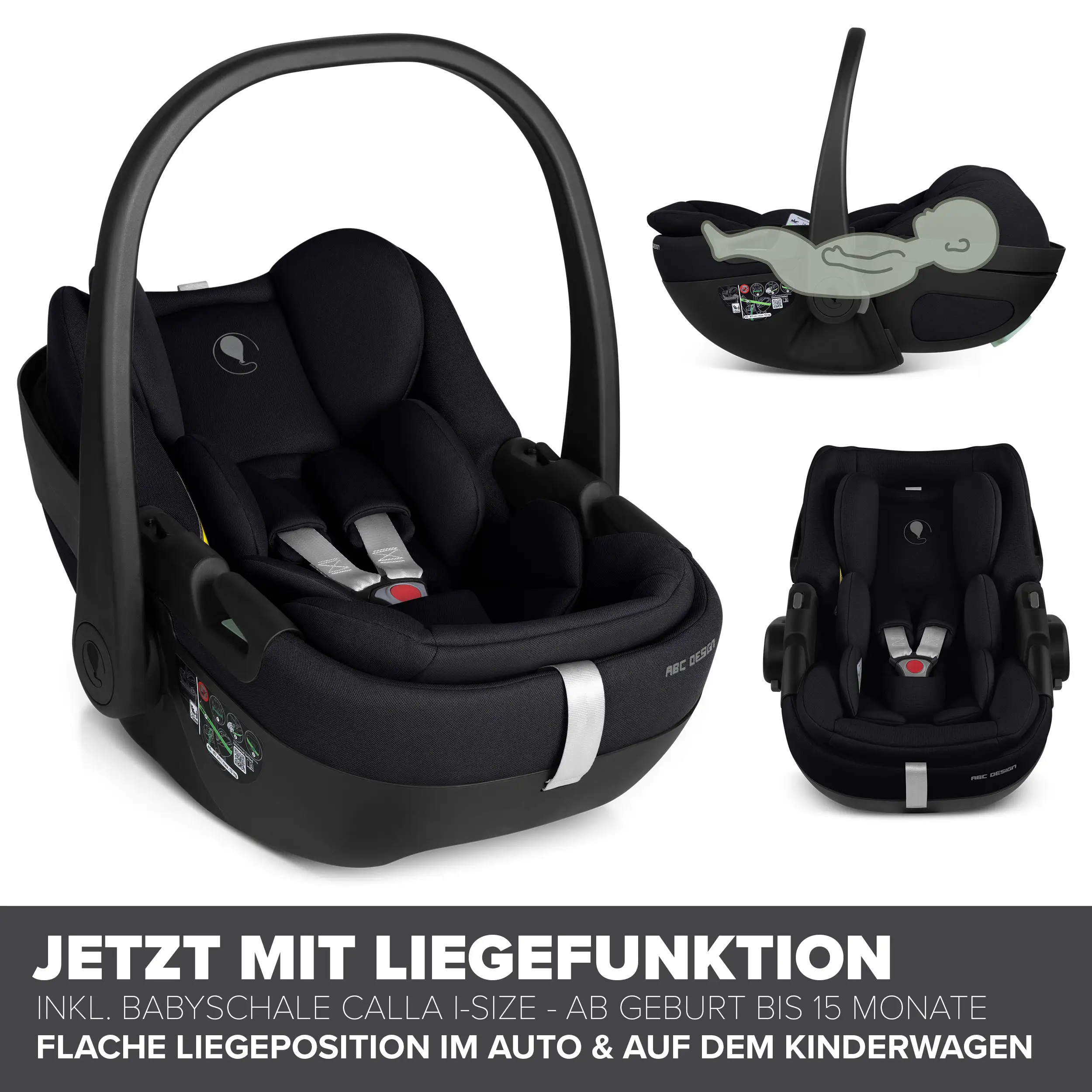 3in1 Stroller Set Salsa Core incl. infant car seat Calla with Reclining Function - Ink
