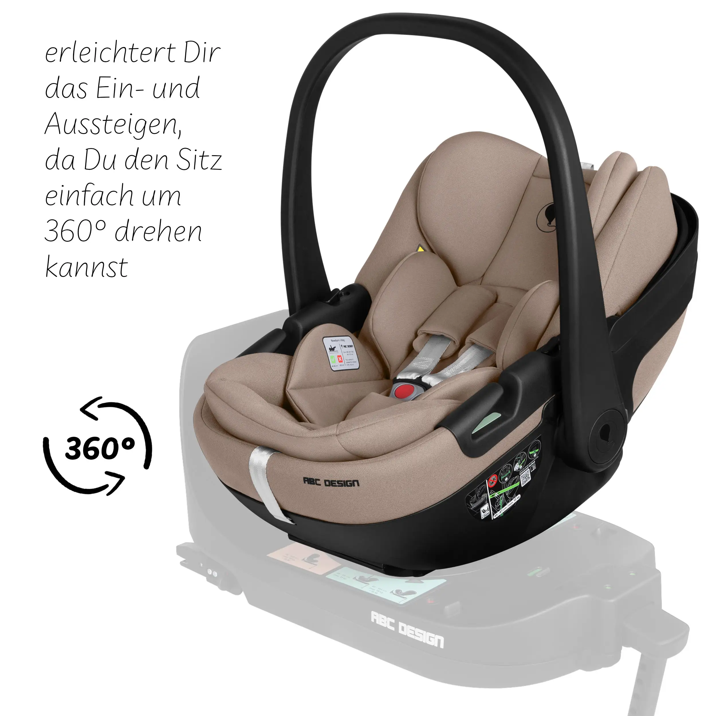 Calla i-Size lie-flat infant car seat incl. rotating ISOFIX Base Root