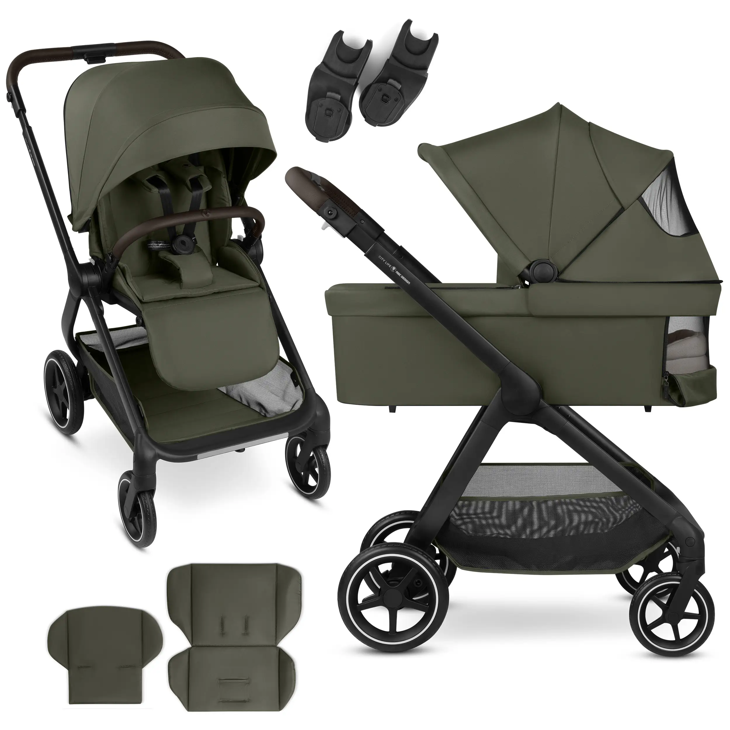 City Life Combi Stroller - Avocado