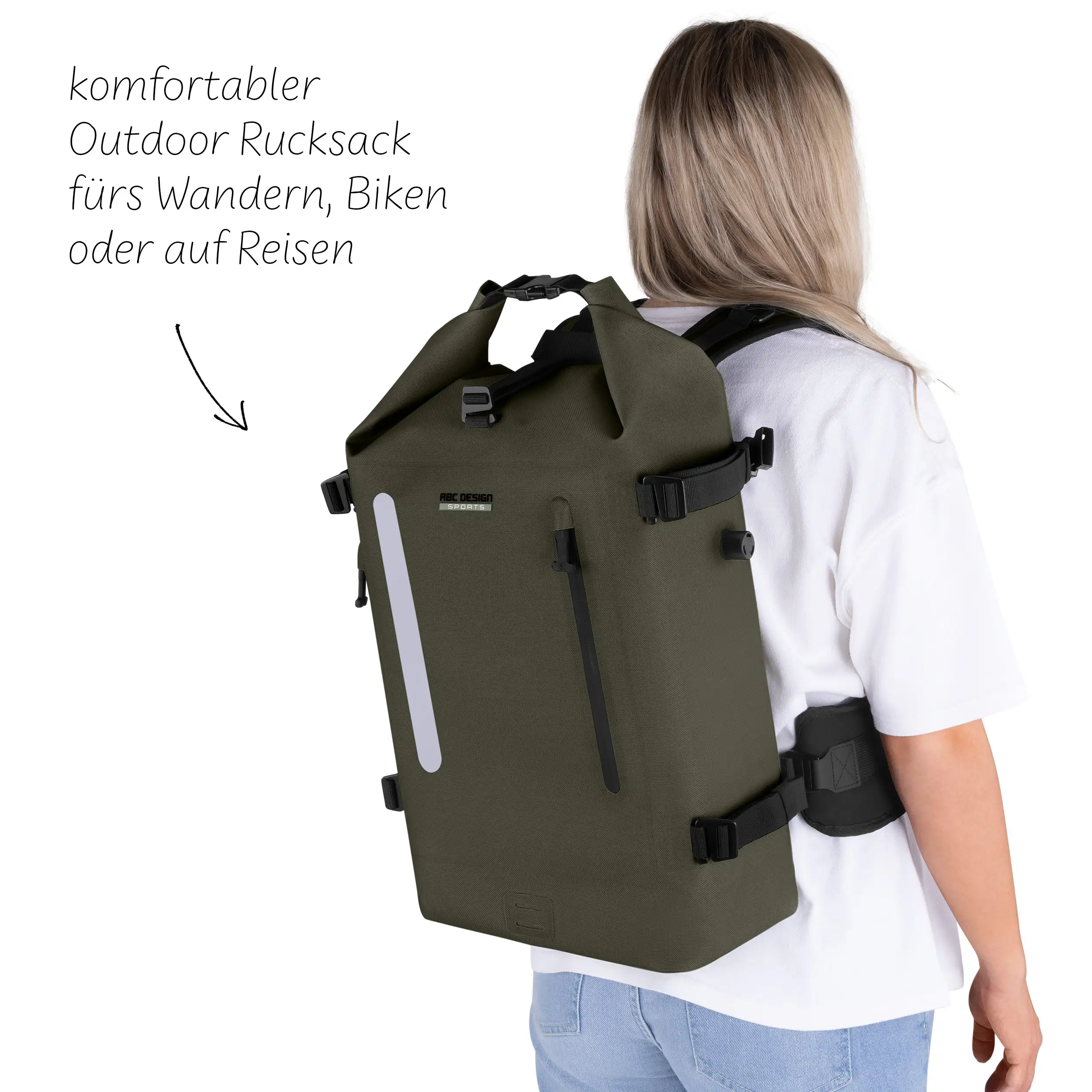 Solothurn 22L outdoor backpack for everyday use and adventure - Avocado