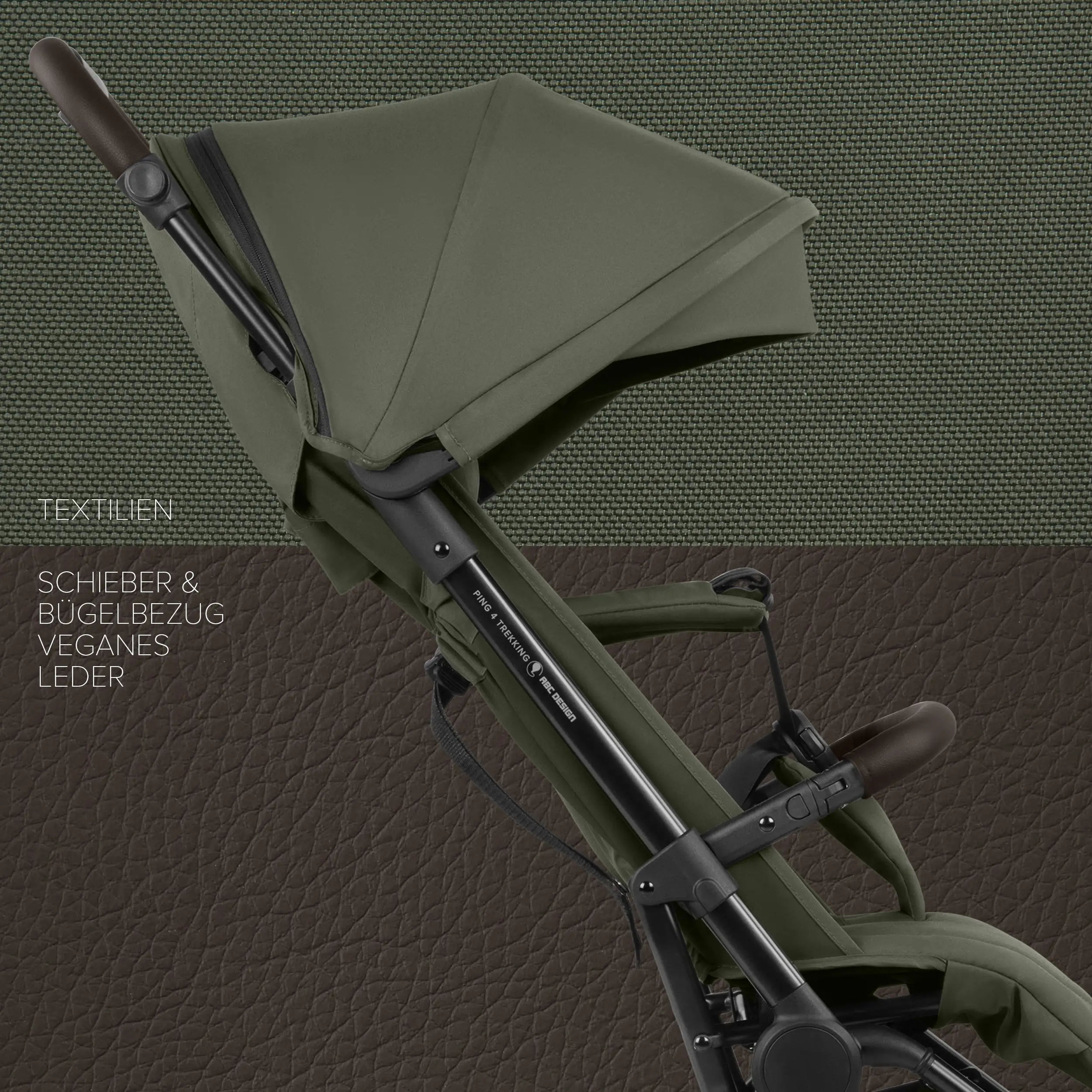 Ping 4 Trekking Travel Stroller - Pea