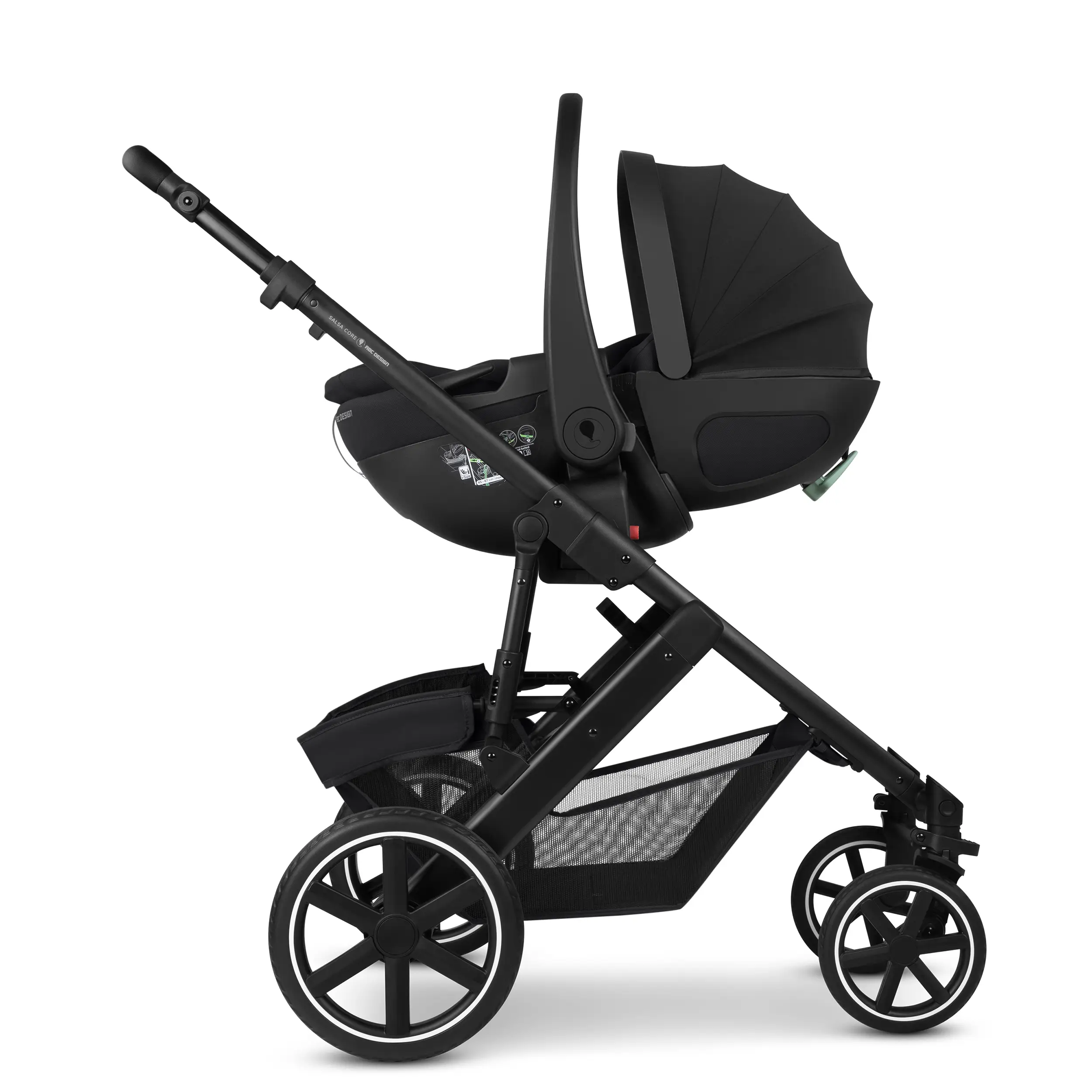 3in1 Stroller Set Salsa Core incl. infant car seat Calla with Reclining Function - Ink