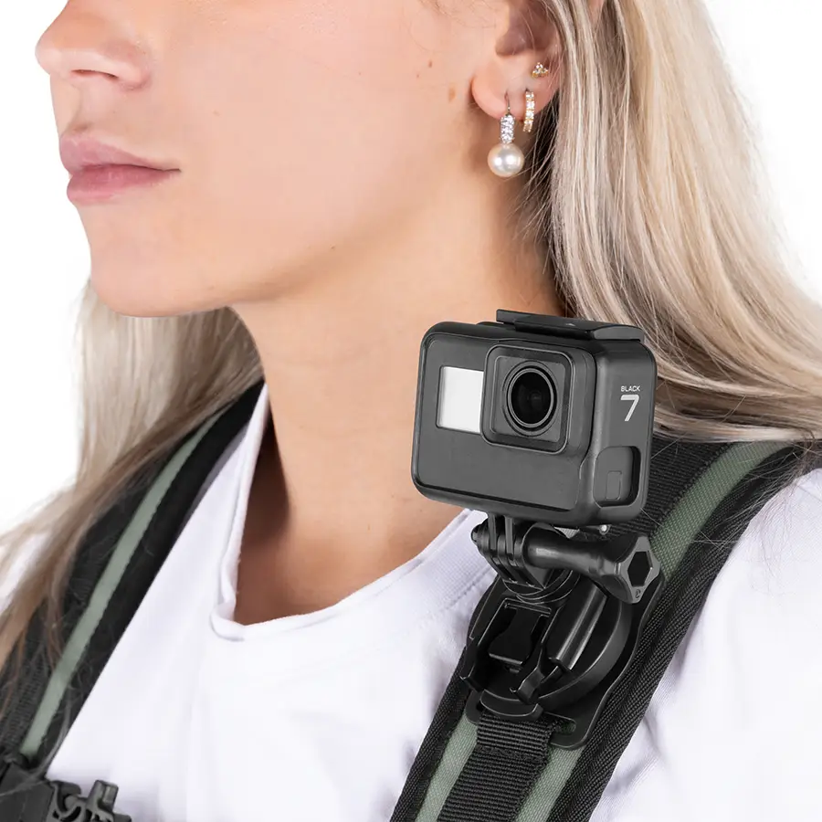 Integrated action cam mount