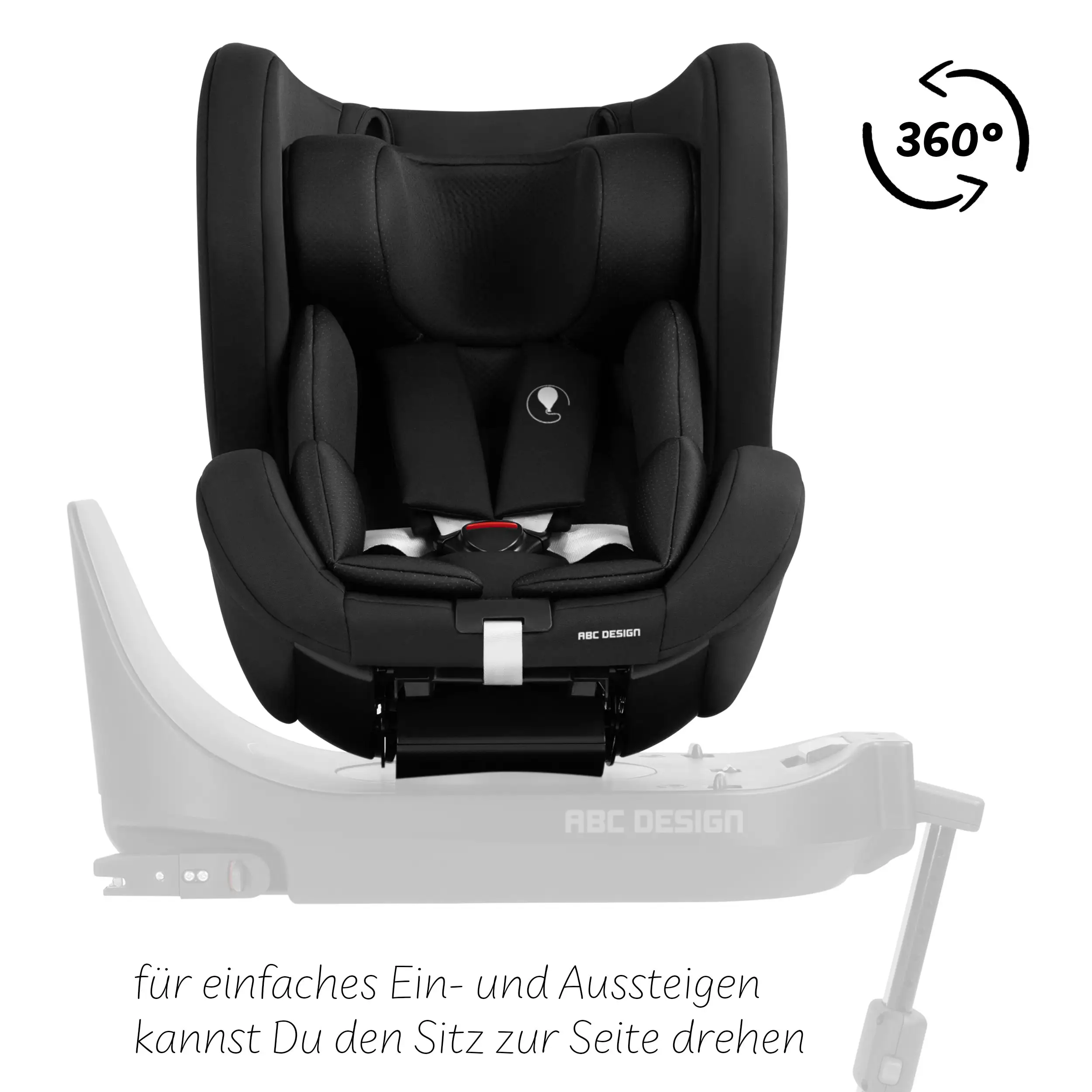 Reboard Car Seat Lily i-Size (from birth to 4 years) - Black