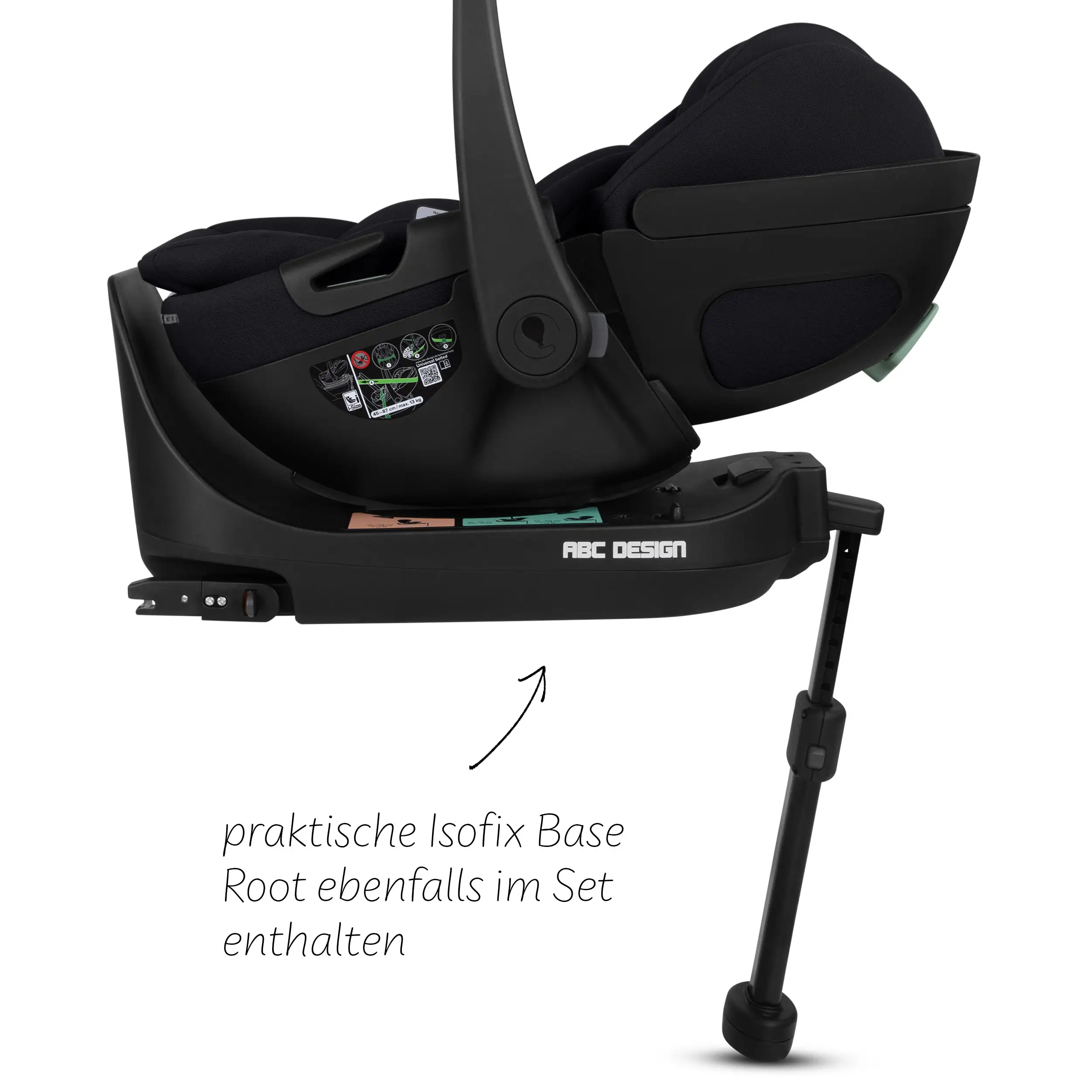 4in1-Kinderwagen-Set City Life inkl. Babyschale Calla mit Liegefunktion - Nature