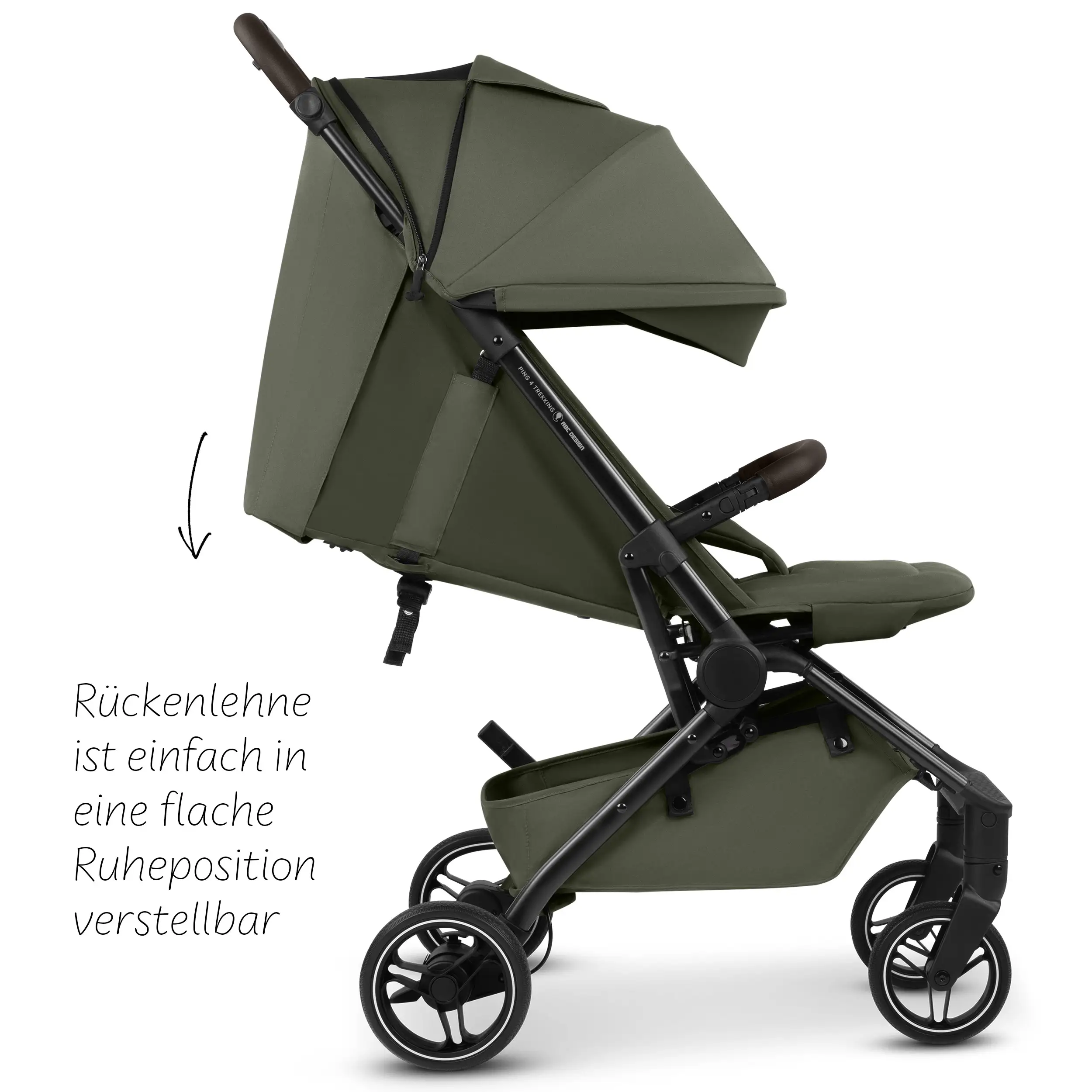 Ping 4 Trekking Travel Stroller - Pea