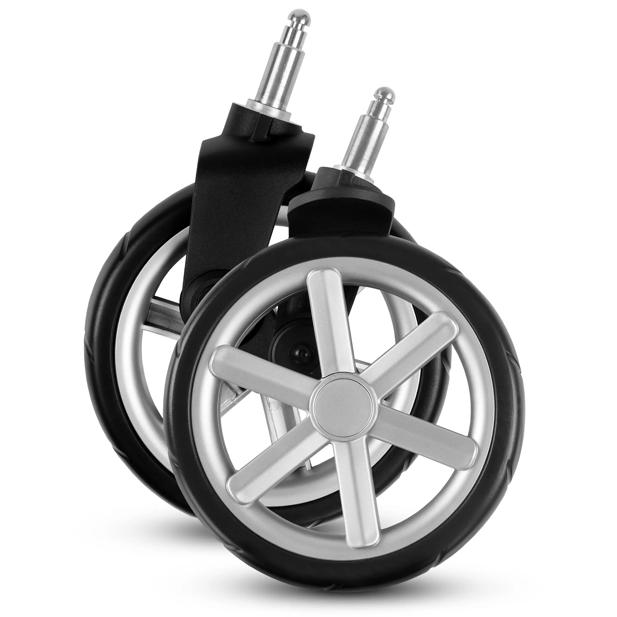 Front wheels set (2 pieces) for Salsa 4 - EVA Silver / Black