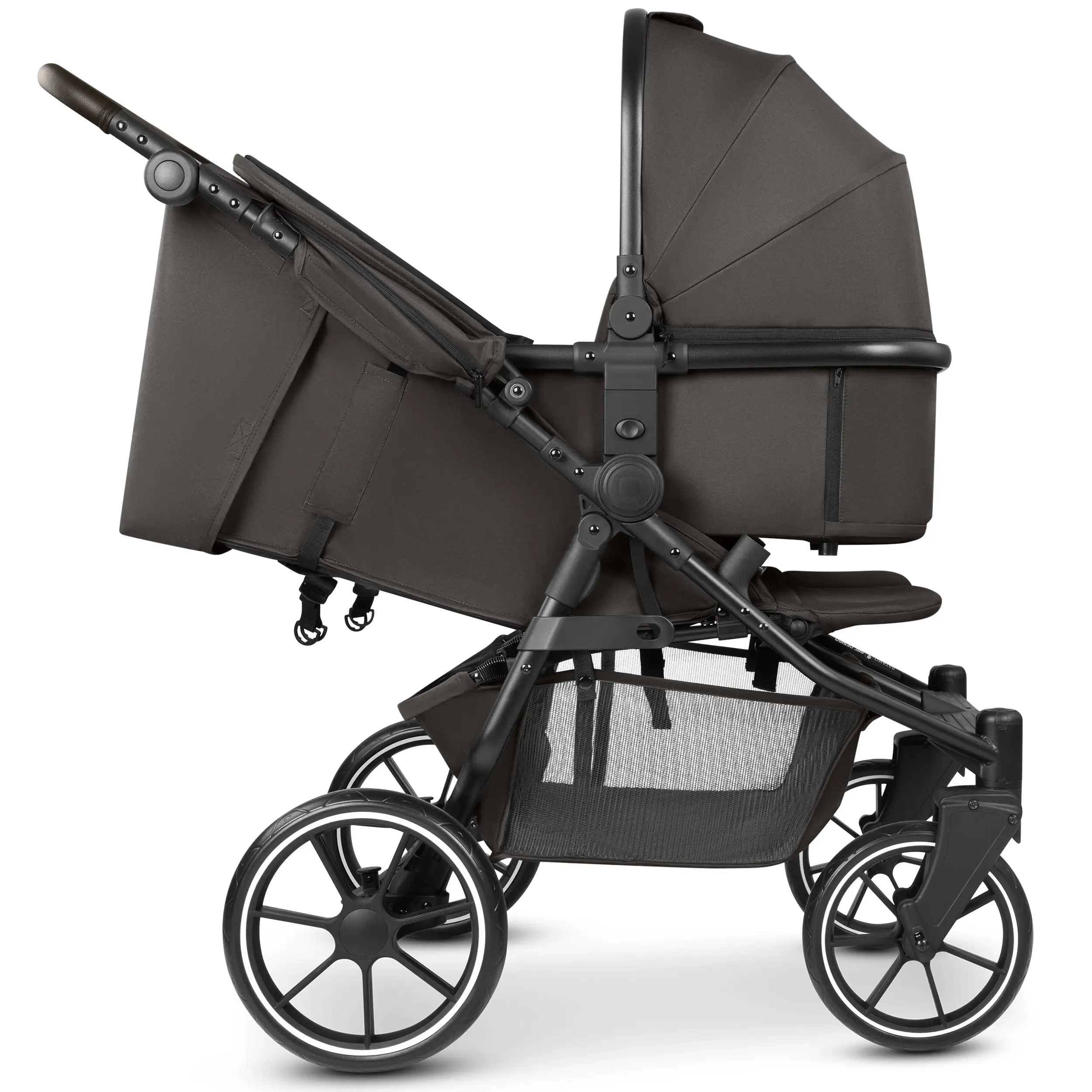 Carrycot for Bayamo double strollers - Nut