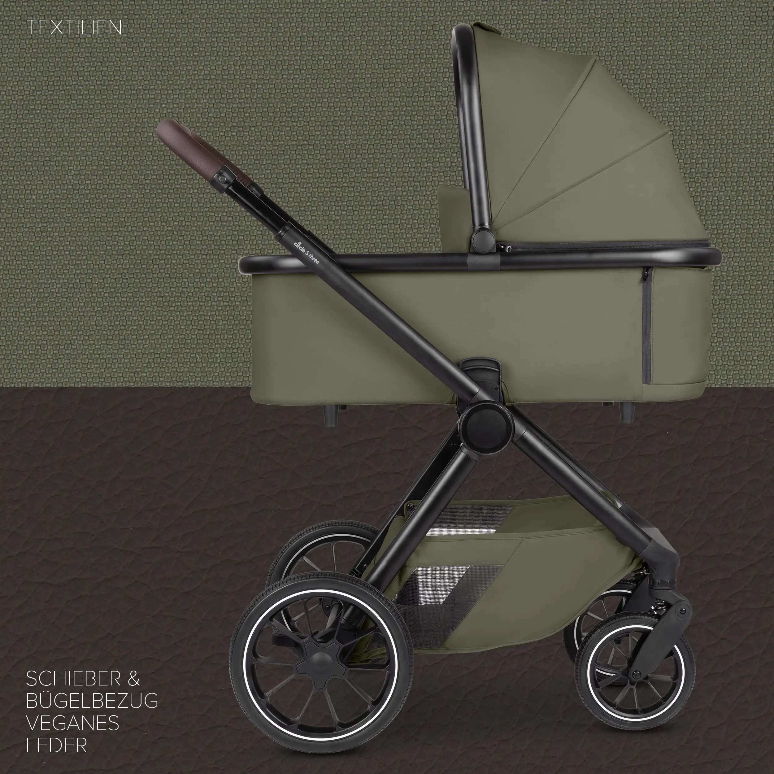 2in1 Stroller S Three - Wheat
