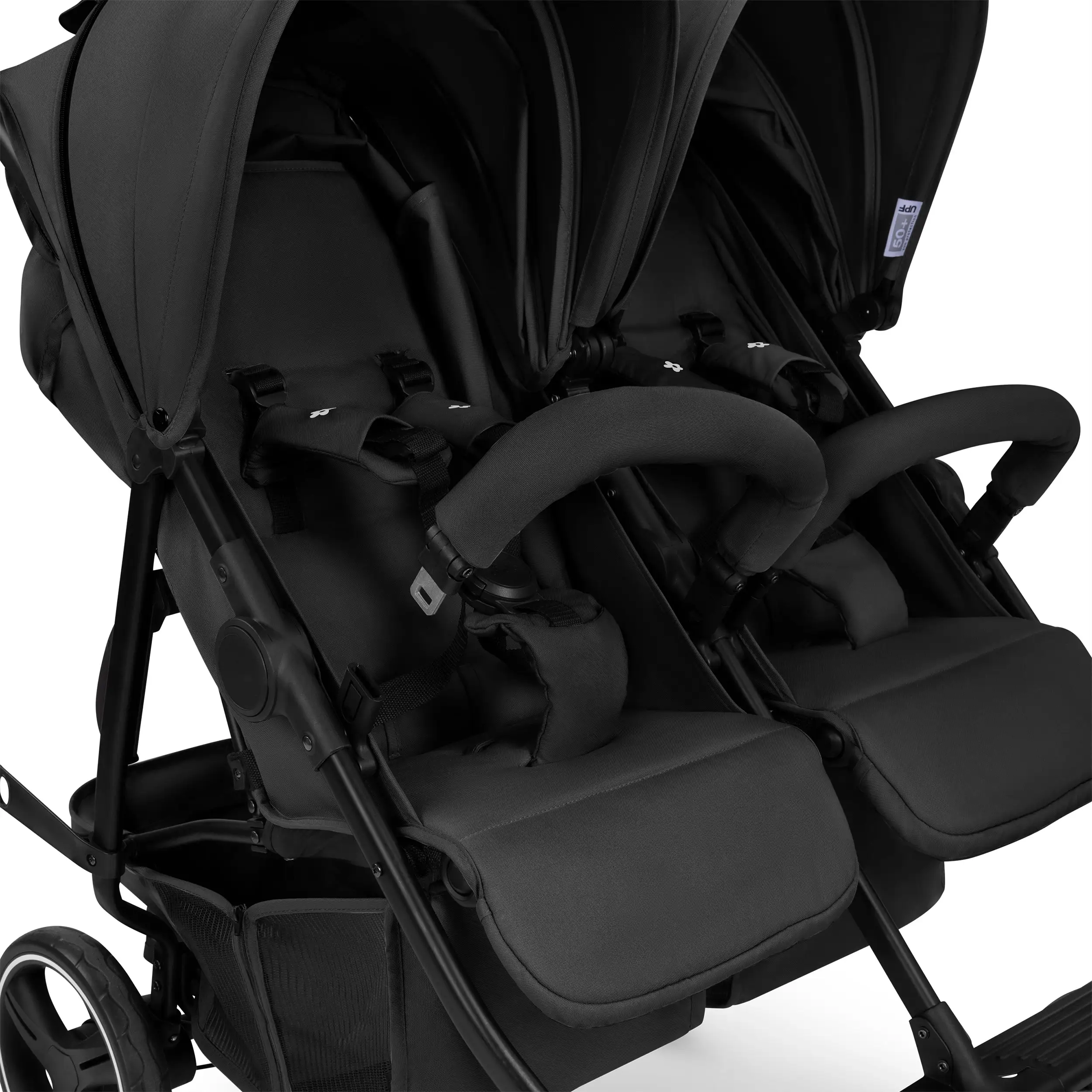 Double stroller D Two - Black