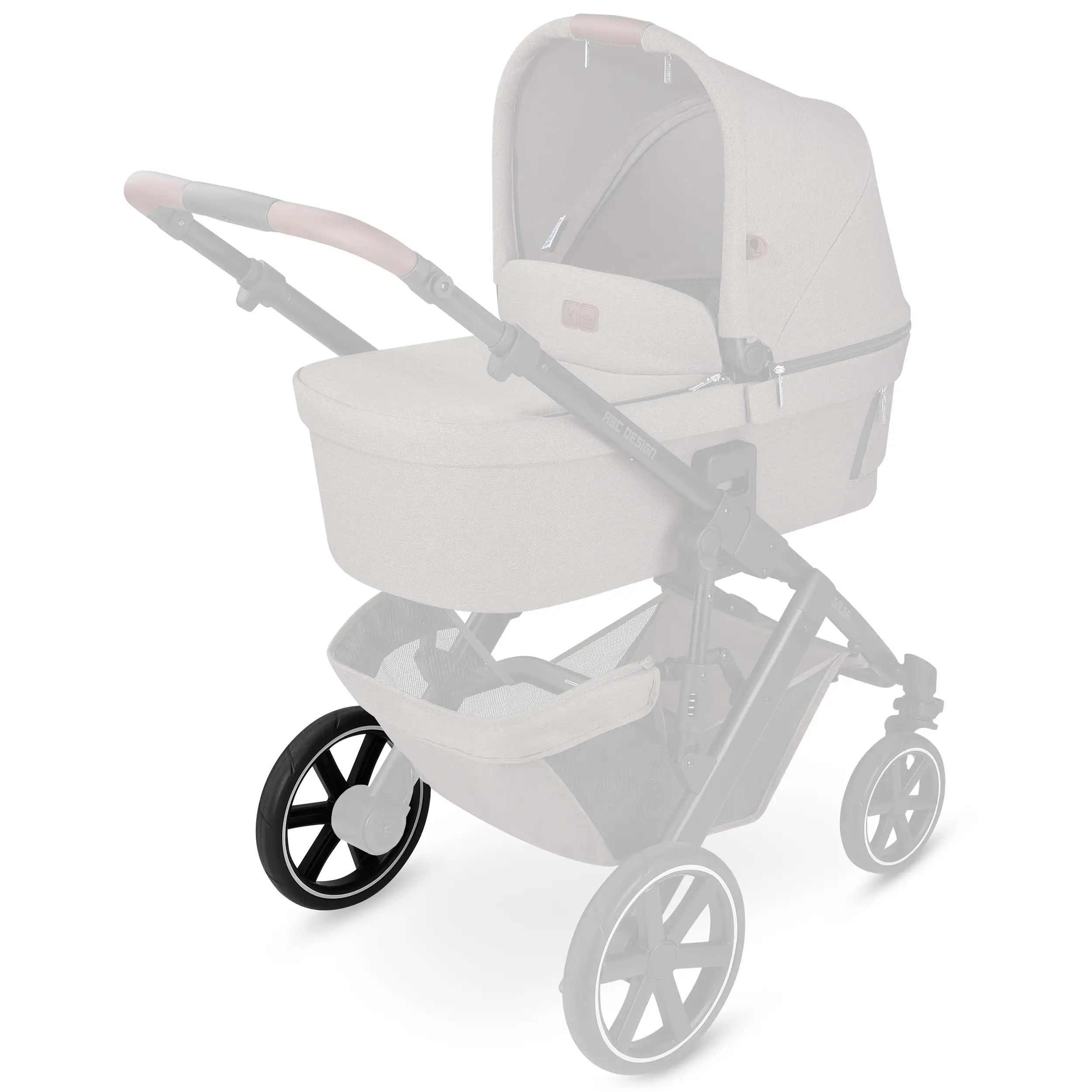 Rear wheel for Salsa 4 / Zoom / Zoom 2 - EVA Black / White Wall