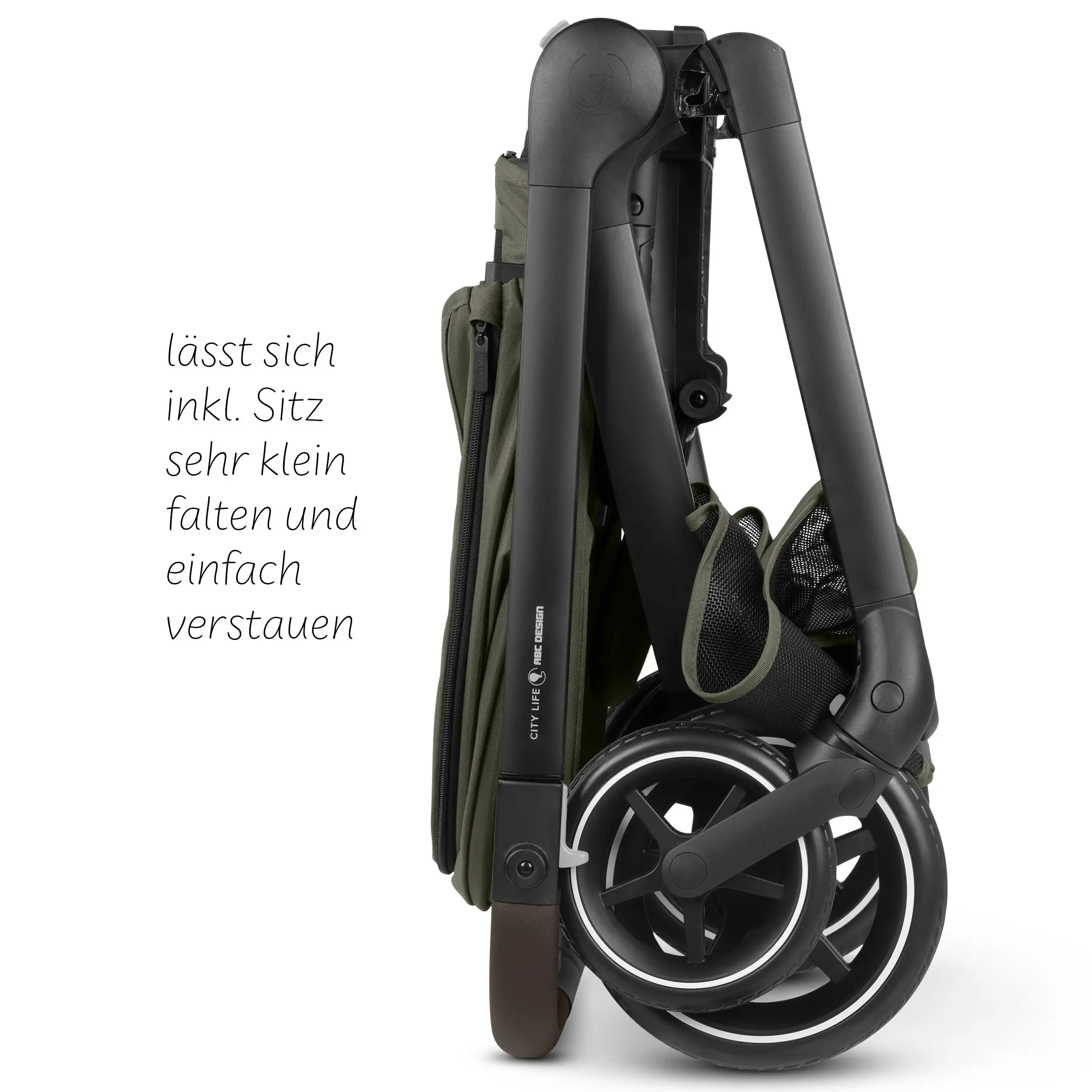4in1 Stroller Set City Life incl. Calla lie-flat infant car seat - Avocado