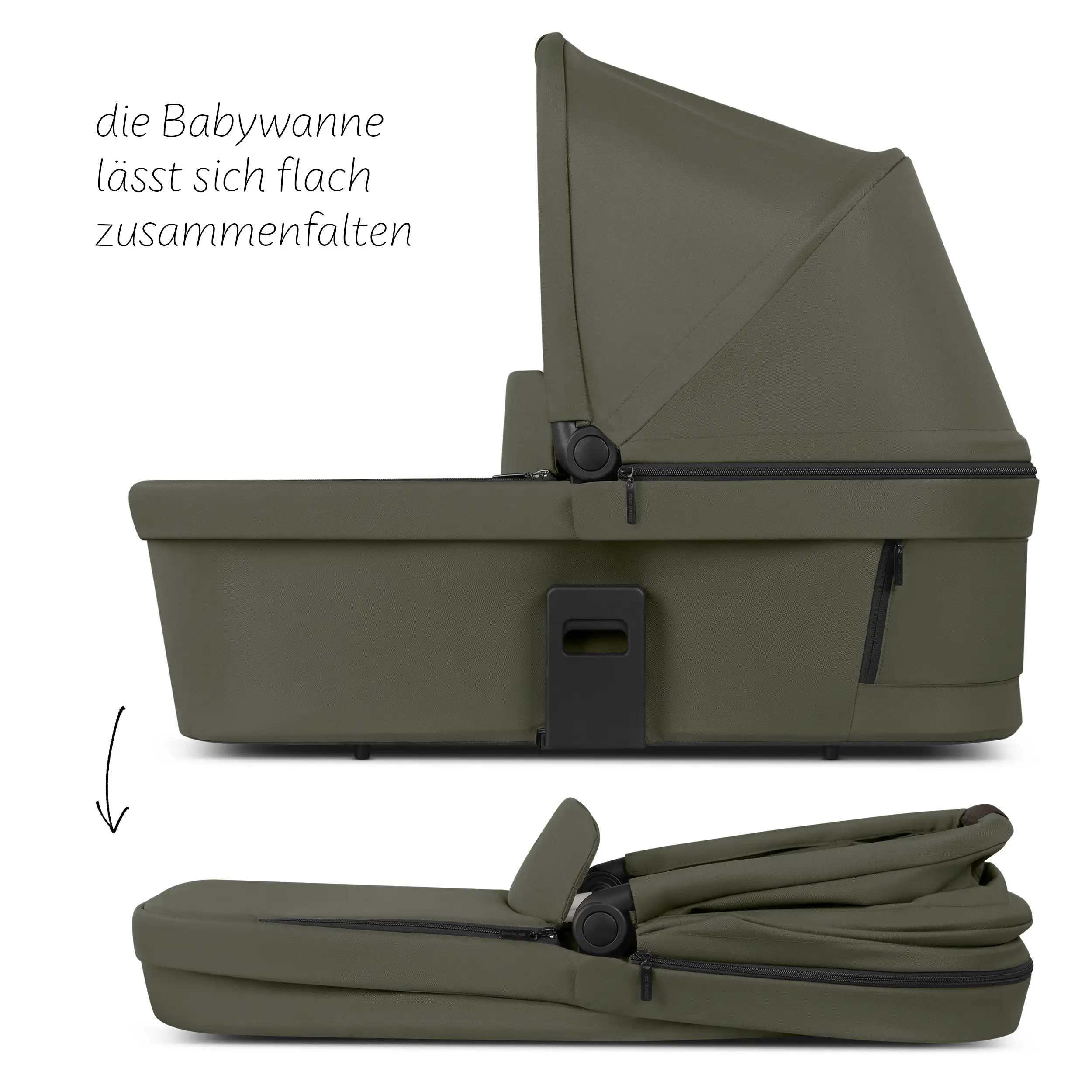 4in1 Stroller Set Salsa Core incl. infant car seat Calla with Reclining Function and the Root Isofix base - Olive