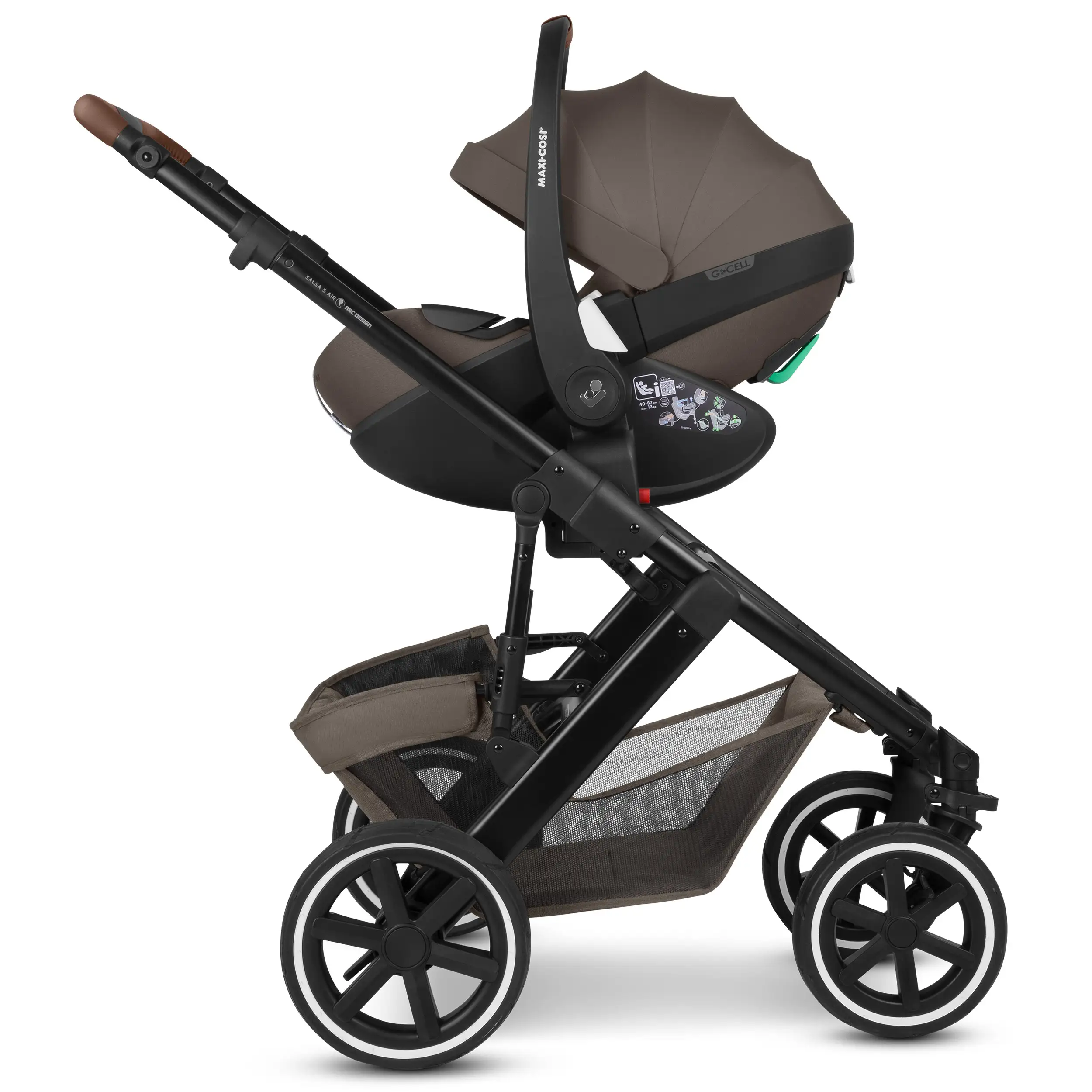 3in1 Stroller Set City Life incl. infant car seat Maxi Cosi Pebble 360 Pro 2 - Nature