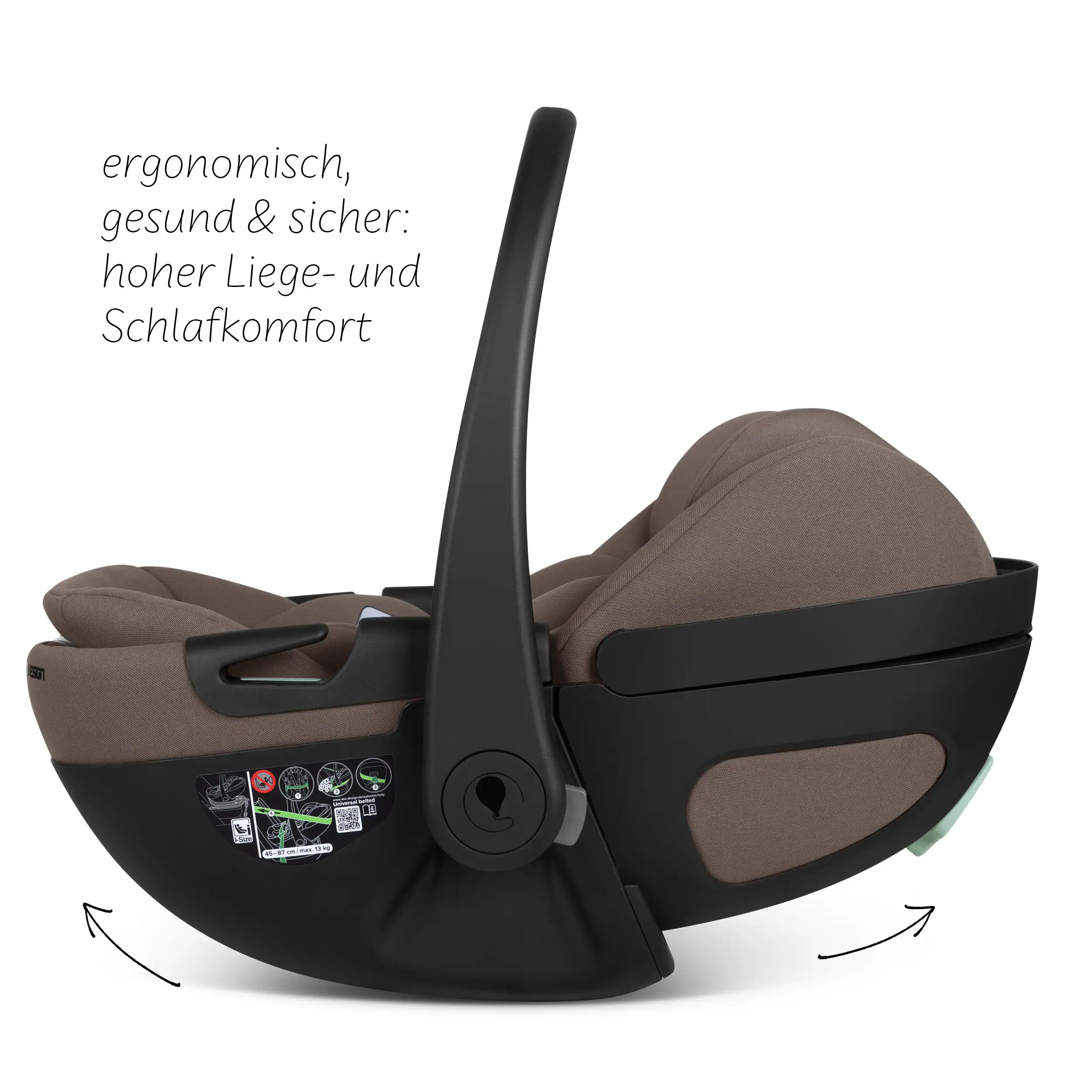 Calla i-Size lie-flat infant car seat incl. rotating ISOFIX Base Root