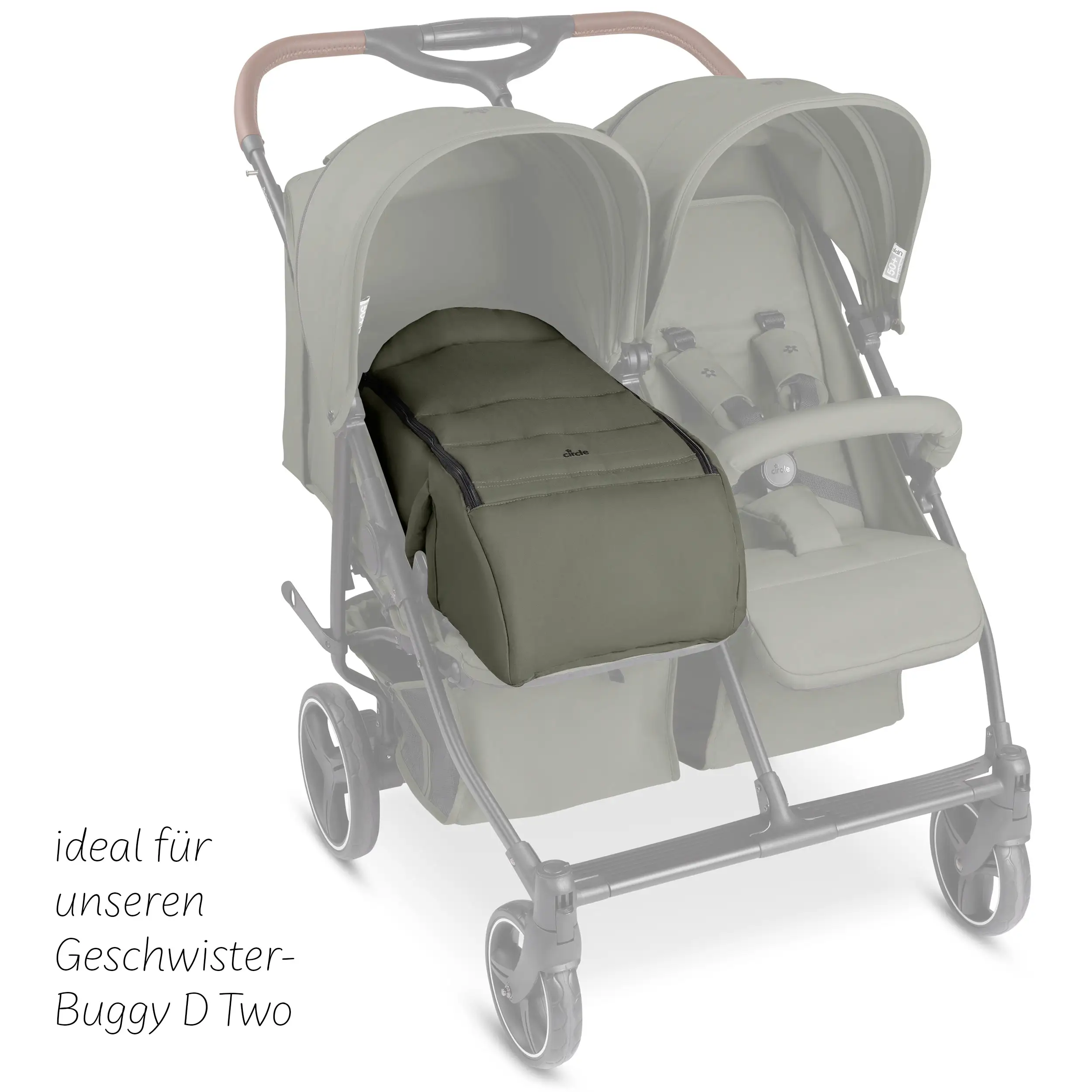 Carrycot for D Two double stroller - Wheat