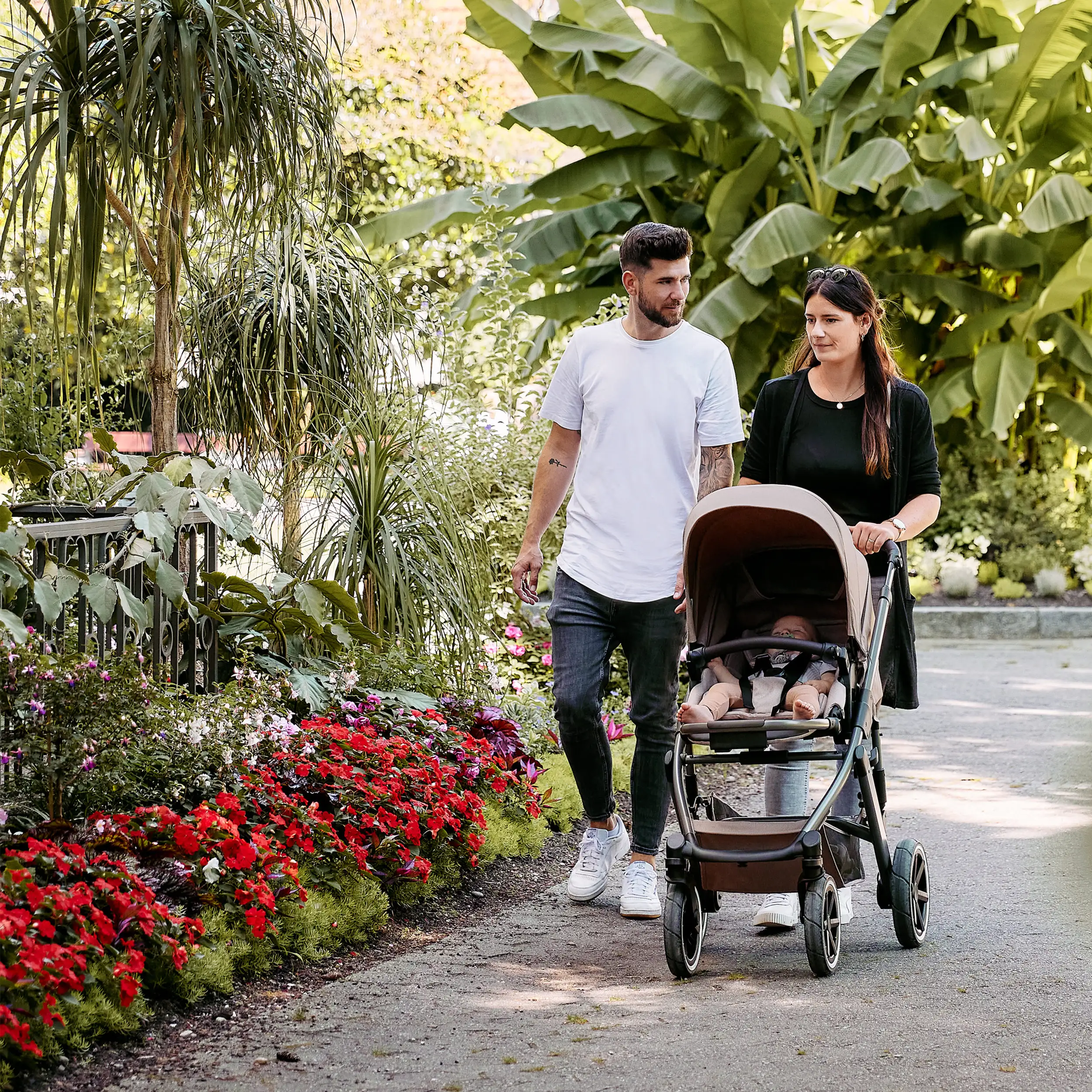 Salsa 5 Air 2-in-1 Stroller, including Urban changing bag, mosquito net, and Rain Cover - Camel