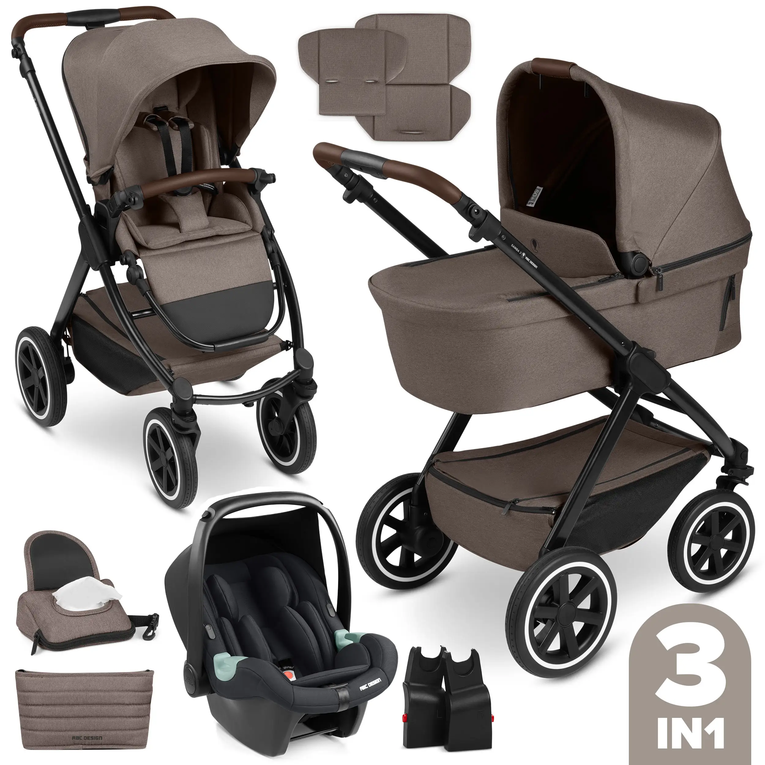 3in1 Stroller set Samba 2 - Nature