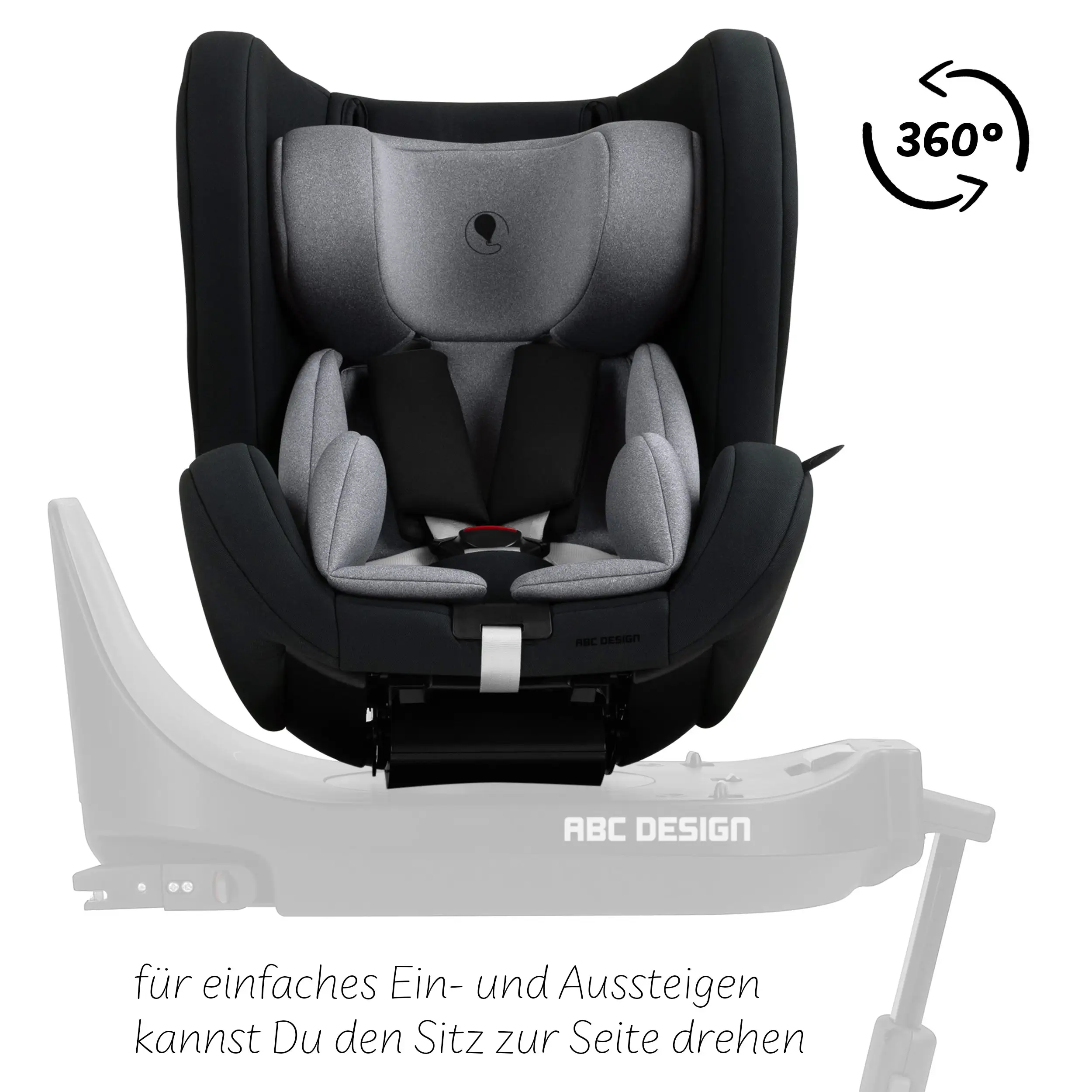 Lily i-Size child car seat incl. rotating ISOFIX Base Root - Graphite