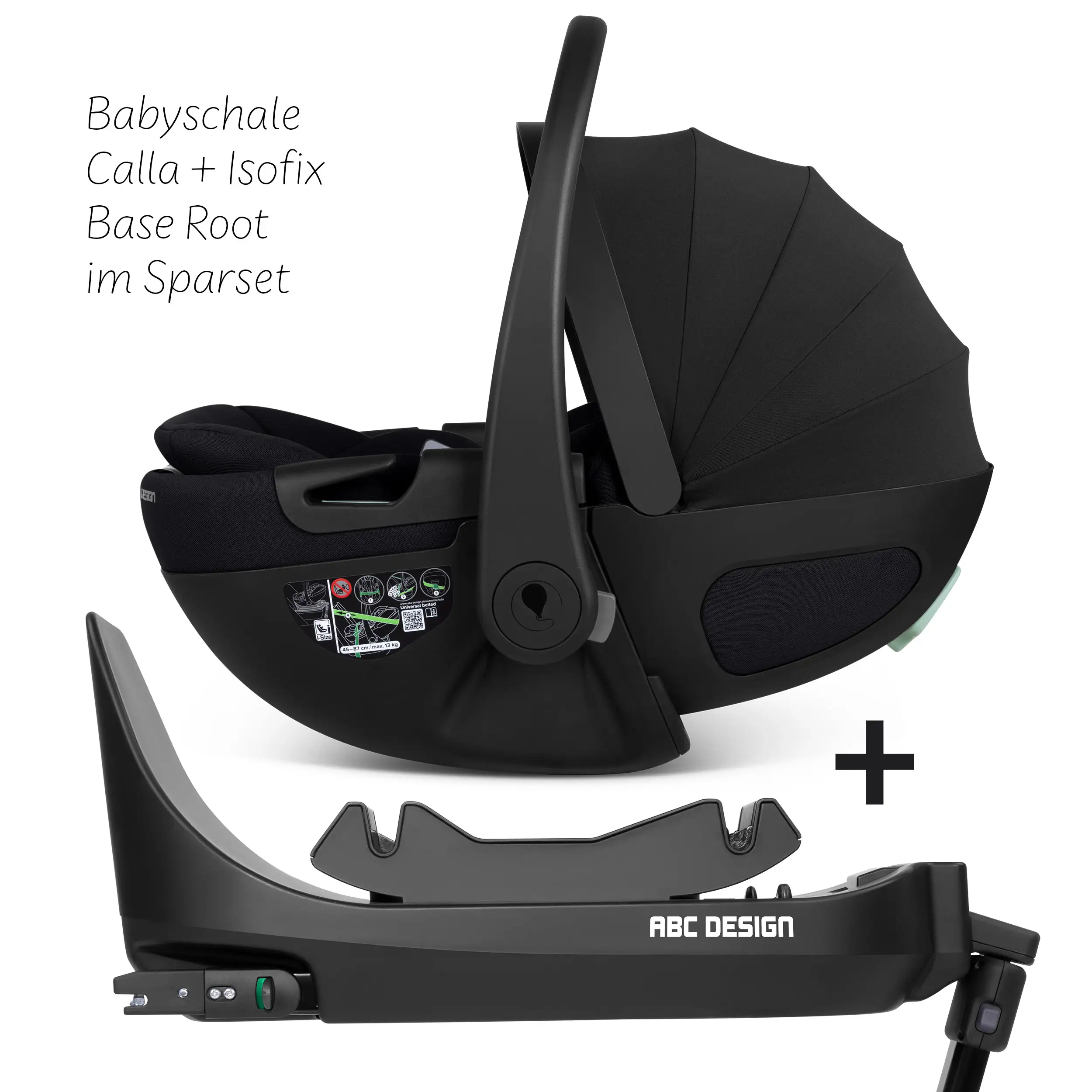 Calla i-Size lie-flat infant car seat incl. rotating ISOFIX Base Root - Ink
