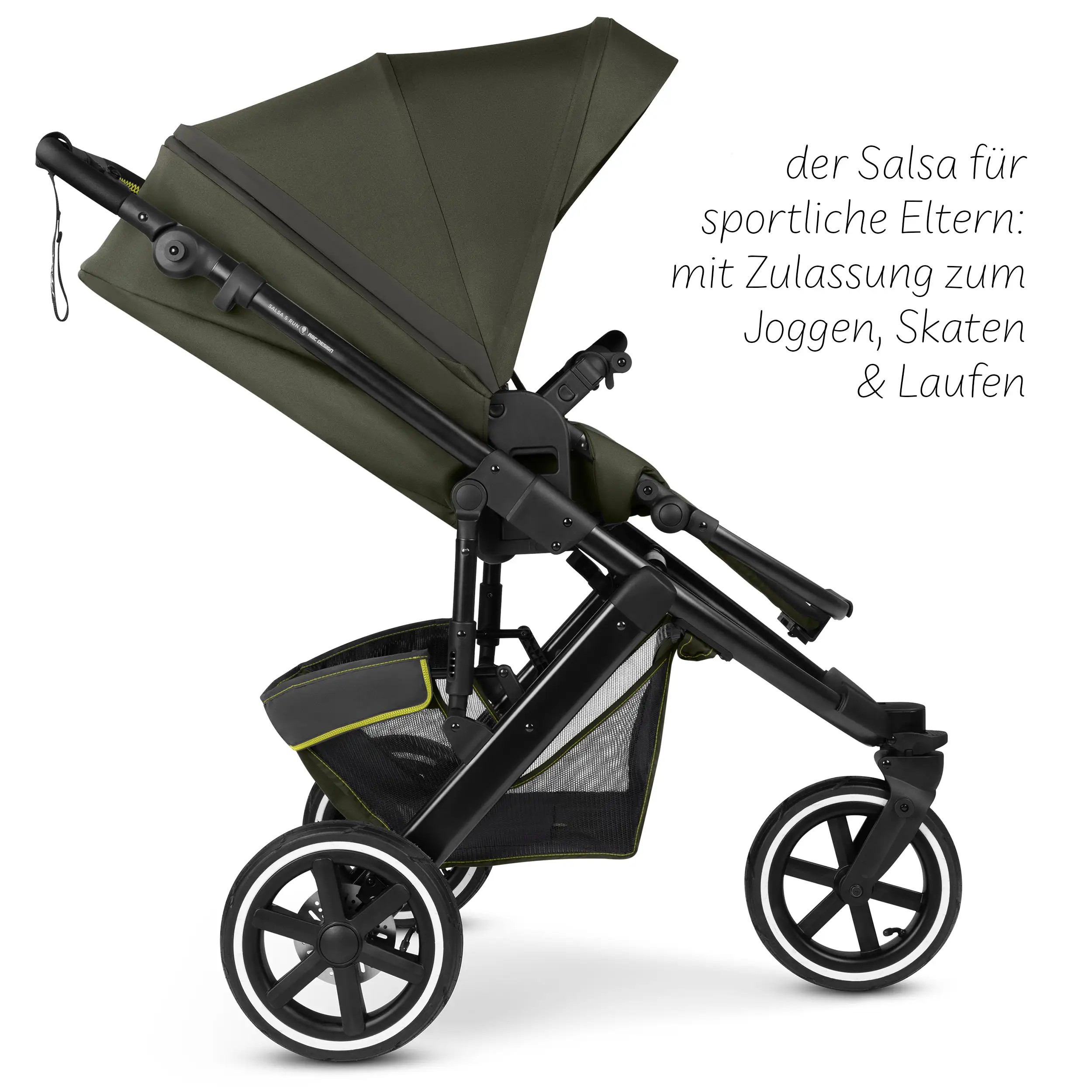 3in1 Stroller-Set Salsa 5 Run - Avocado