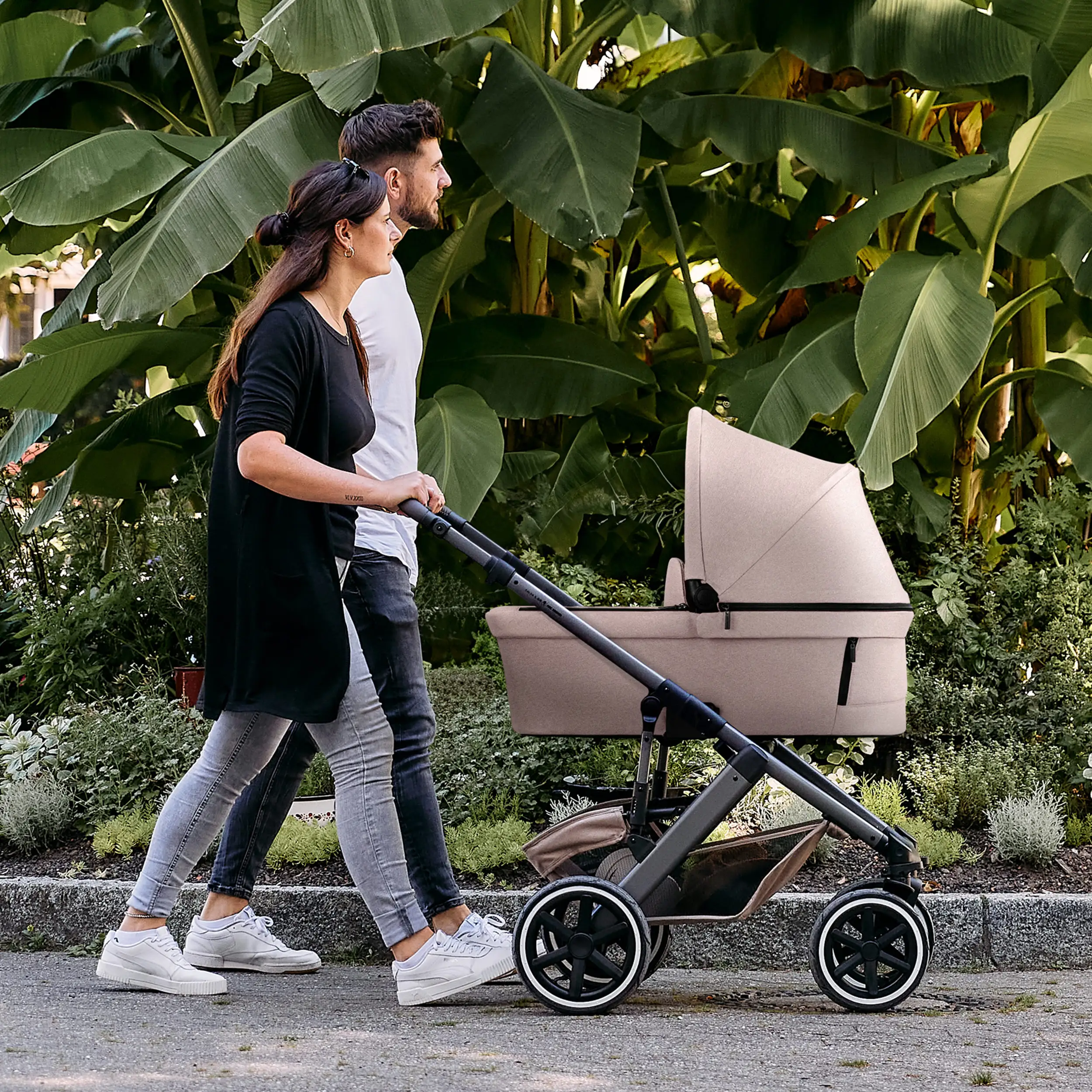 3in1-Kinderwagen-Set Salsa 5 Air inkl. Babyschale Calla mit Liegefunktion - Camel