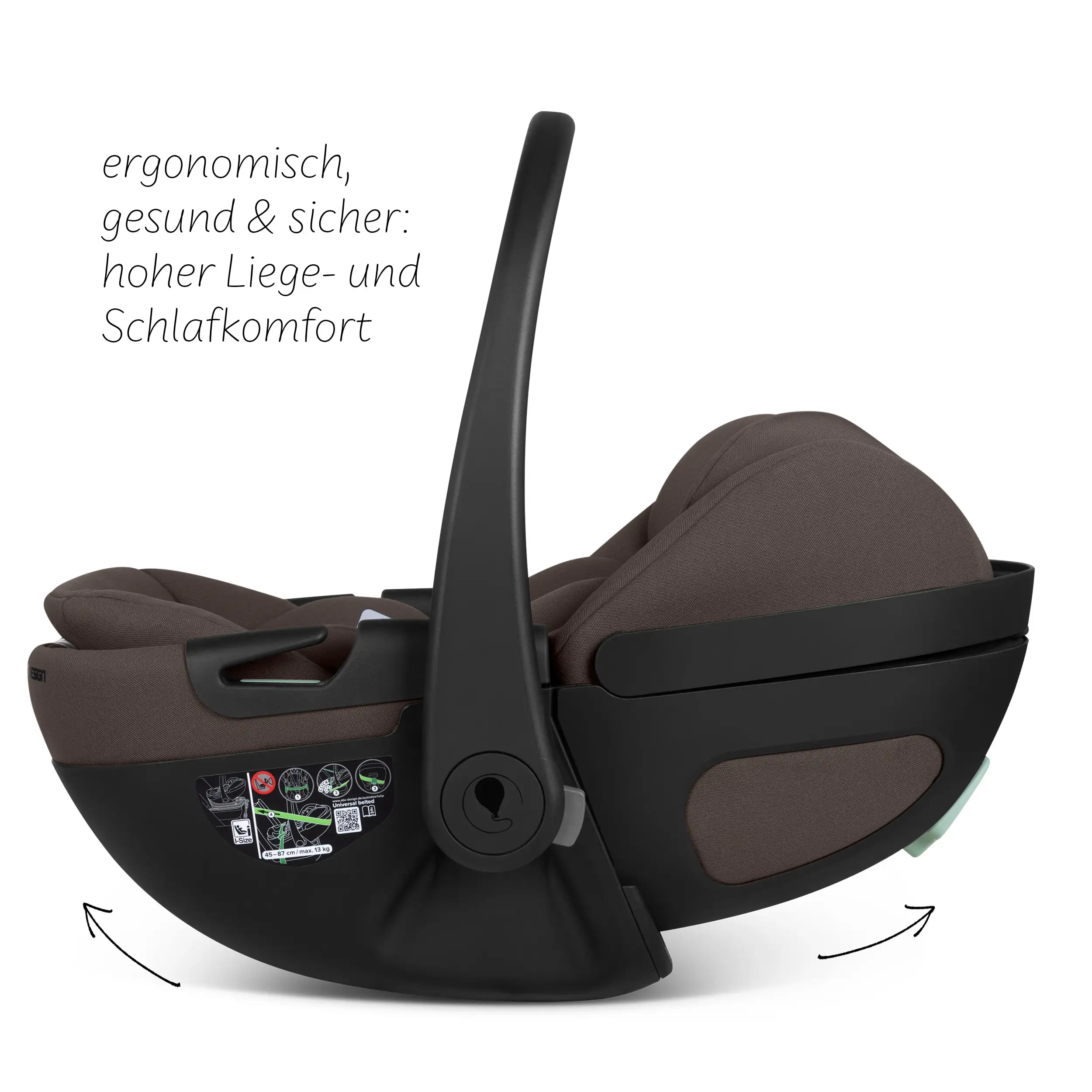 Calla i-Size lie-flat infant car seat incl. rotating ISOFIX Base Root