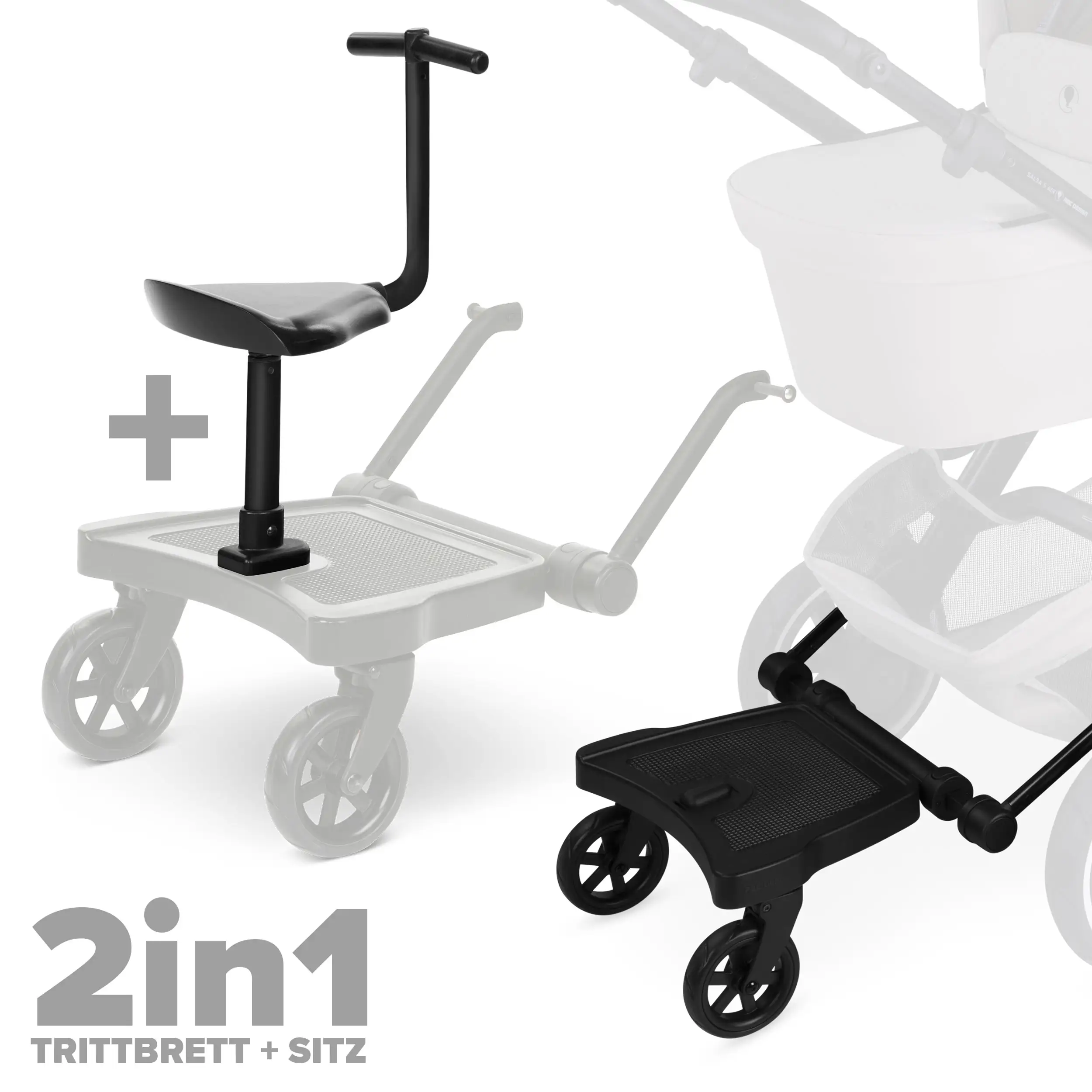 Footboard Kiddie Ride On 2 Set incl. seat