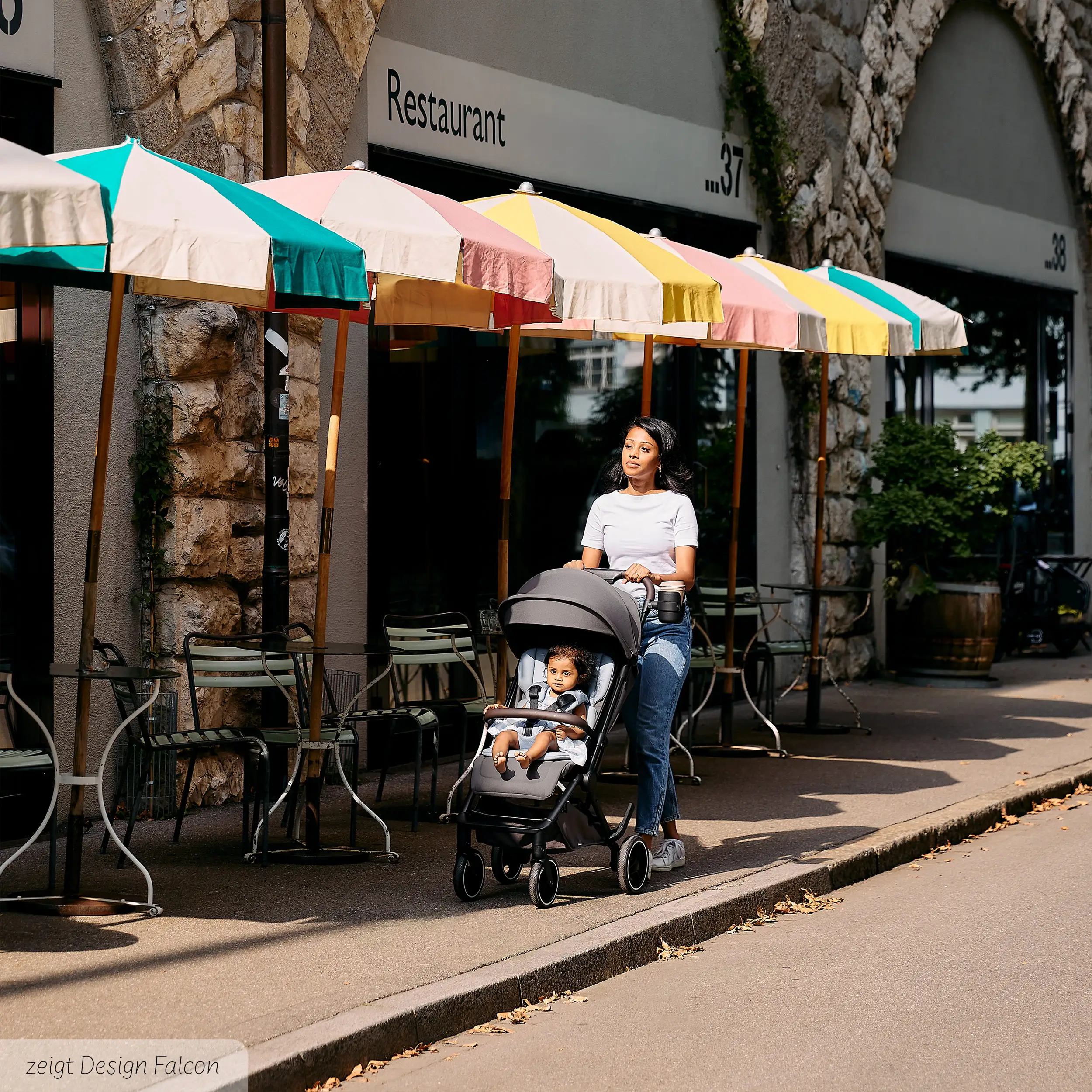 Ping 4 Trekking Travel Stroller - Pea