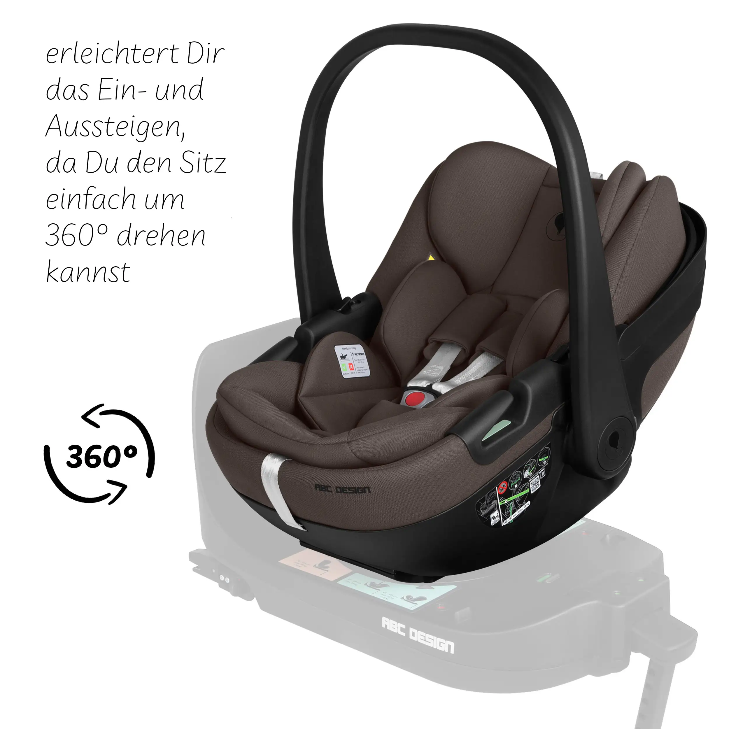 Calla i-Size lie-flat infant car seat incl. rotating ISOFIX Base Root