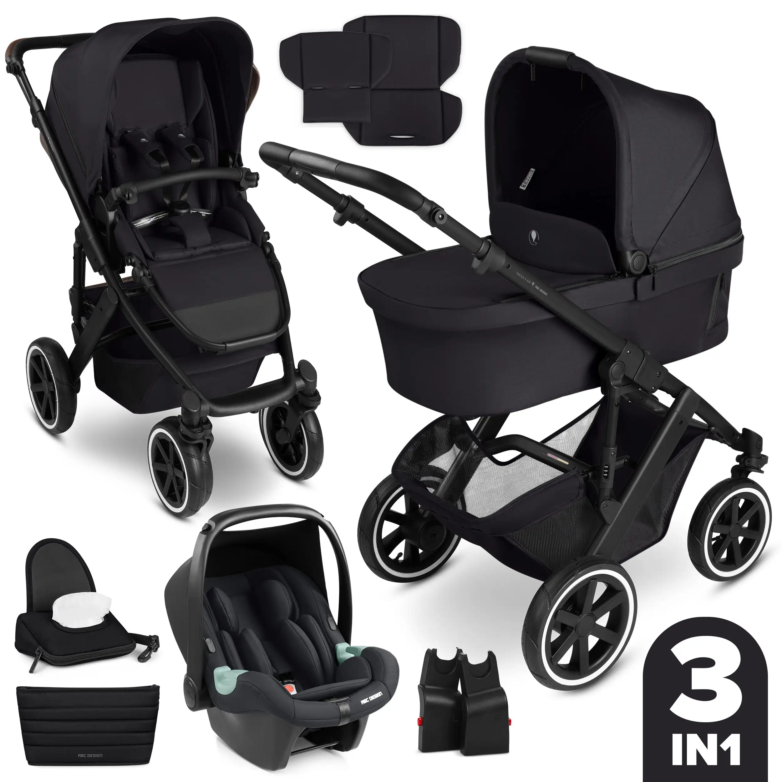 3in1 Stroller-Set Salsa 5 Air - Coal