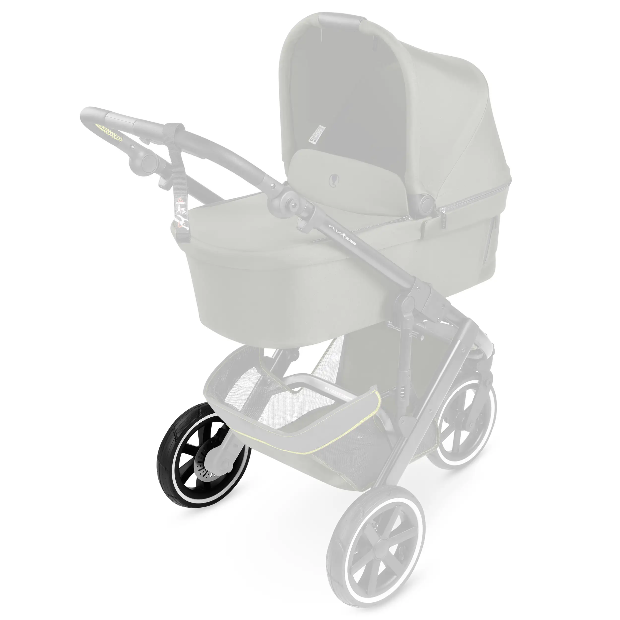 Rear wheel for Salsa 5 Run / Salsa Run - Air wheels Black / White Wall