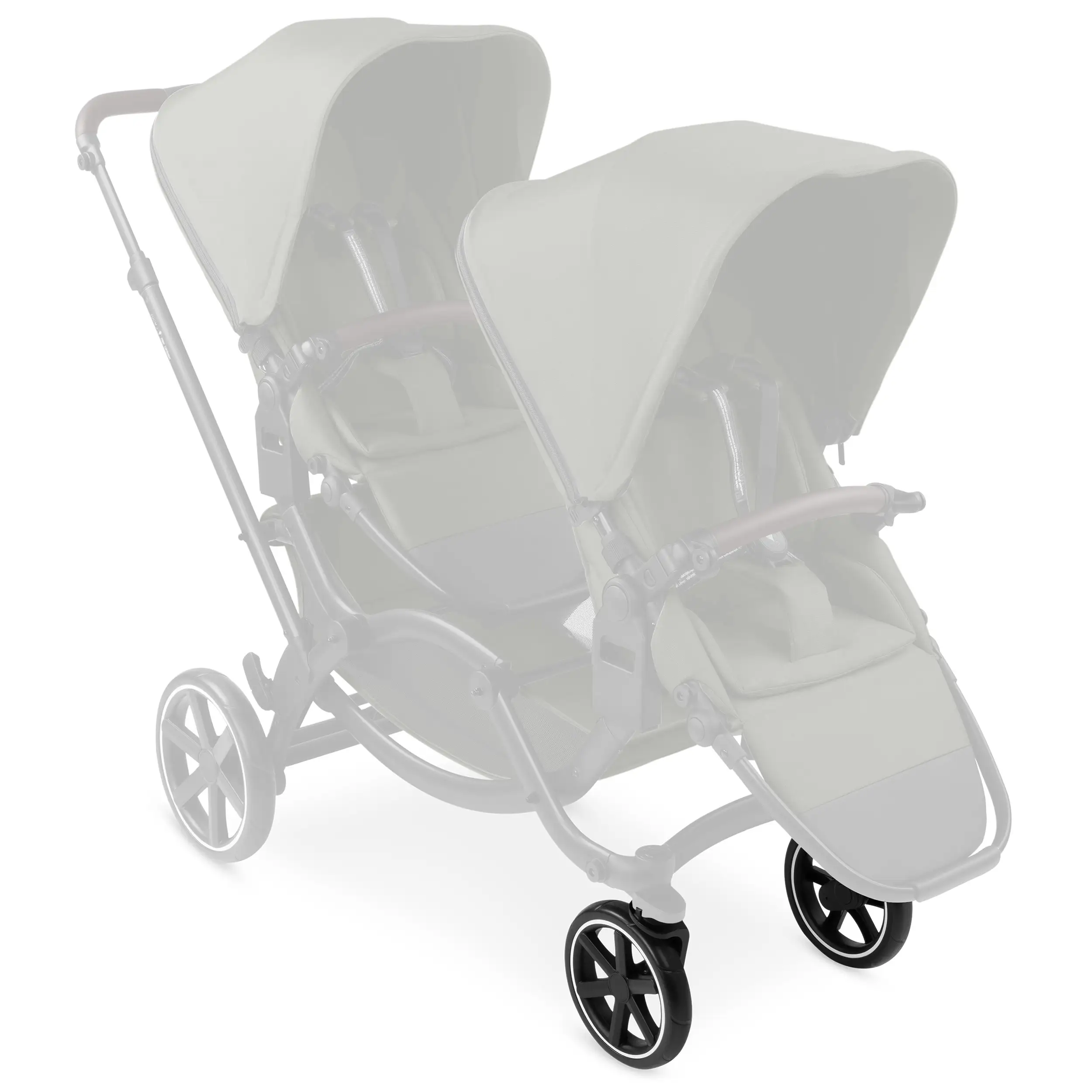 Front wheels set (2 pieces) for Salsa 4 / Zoom / Zoom 2 - EVA Black / White Wall