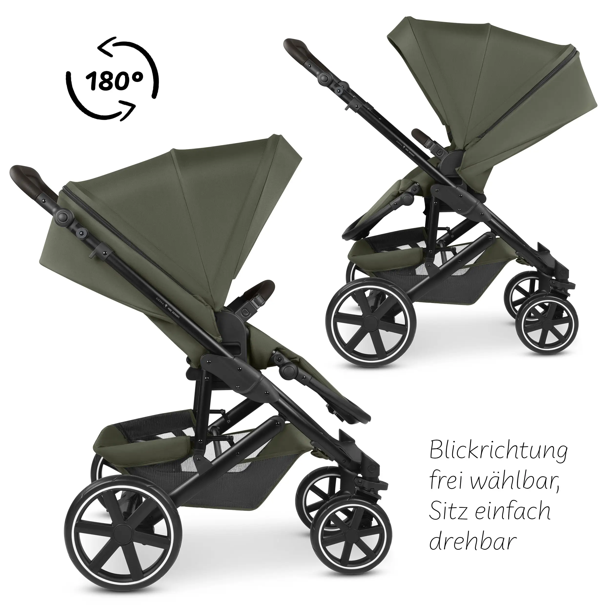 3-in-1 Sierra Stroller Set - Pea
