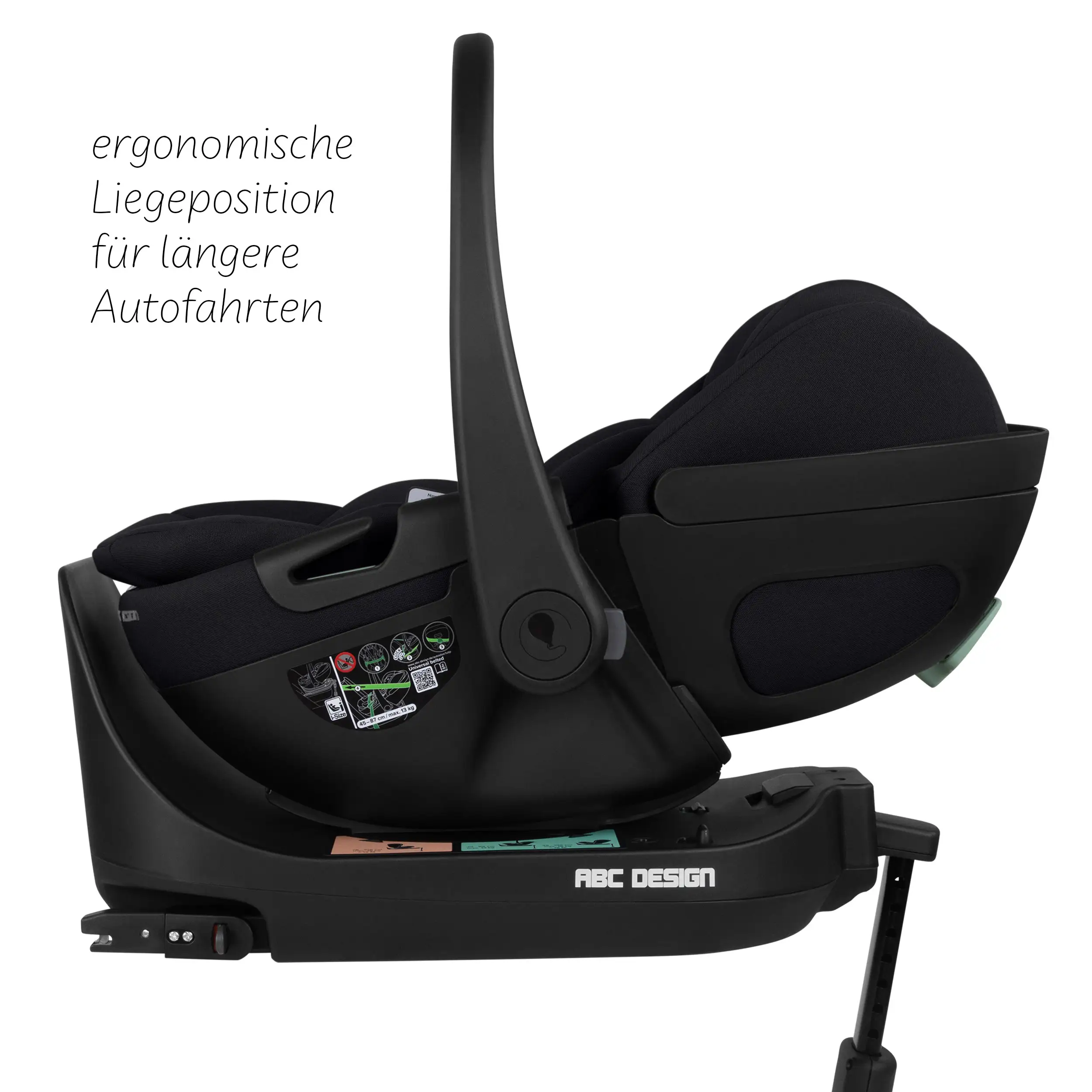 4in1 Stroller Set Salsa Core incl. infant car seat Calla with Reclining Function and the Root Isofix base - Ink