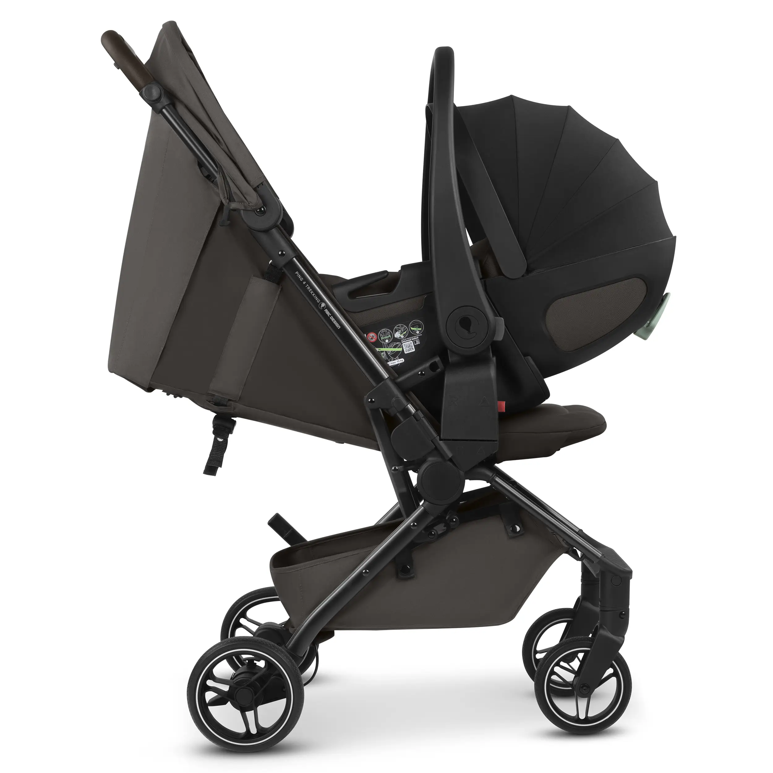 Ping 4 Trekking Travel Stroller - Nut