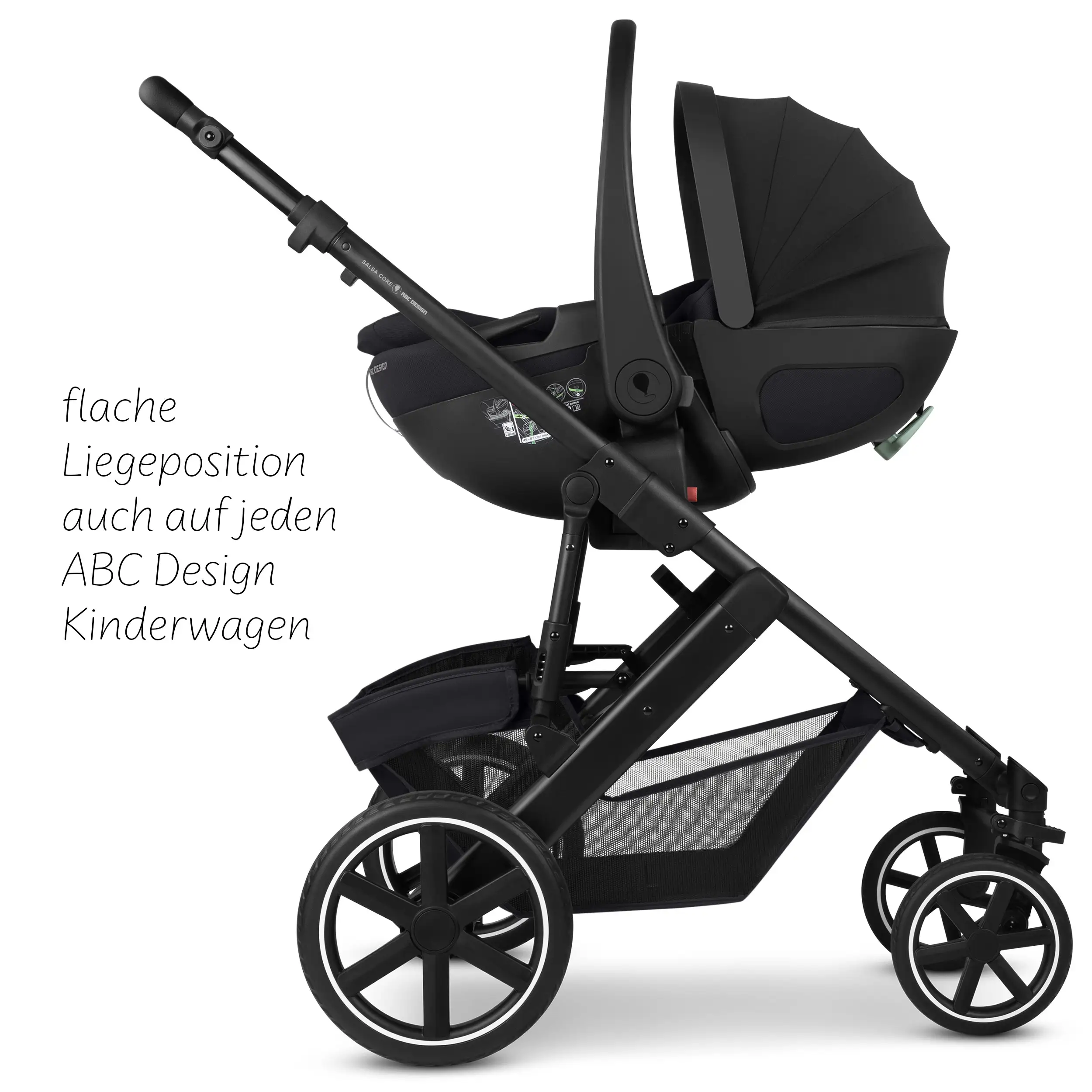 Calla i-Size lie-flat infant car seat incl. rotating ISOFIX Base Root - Ink
