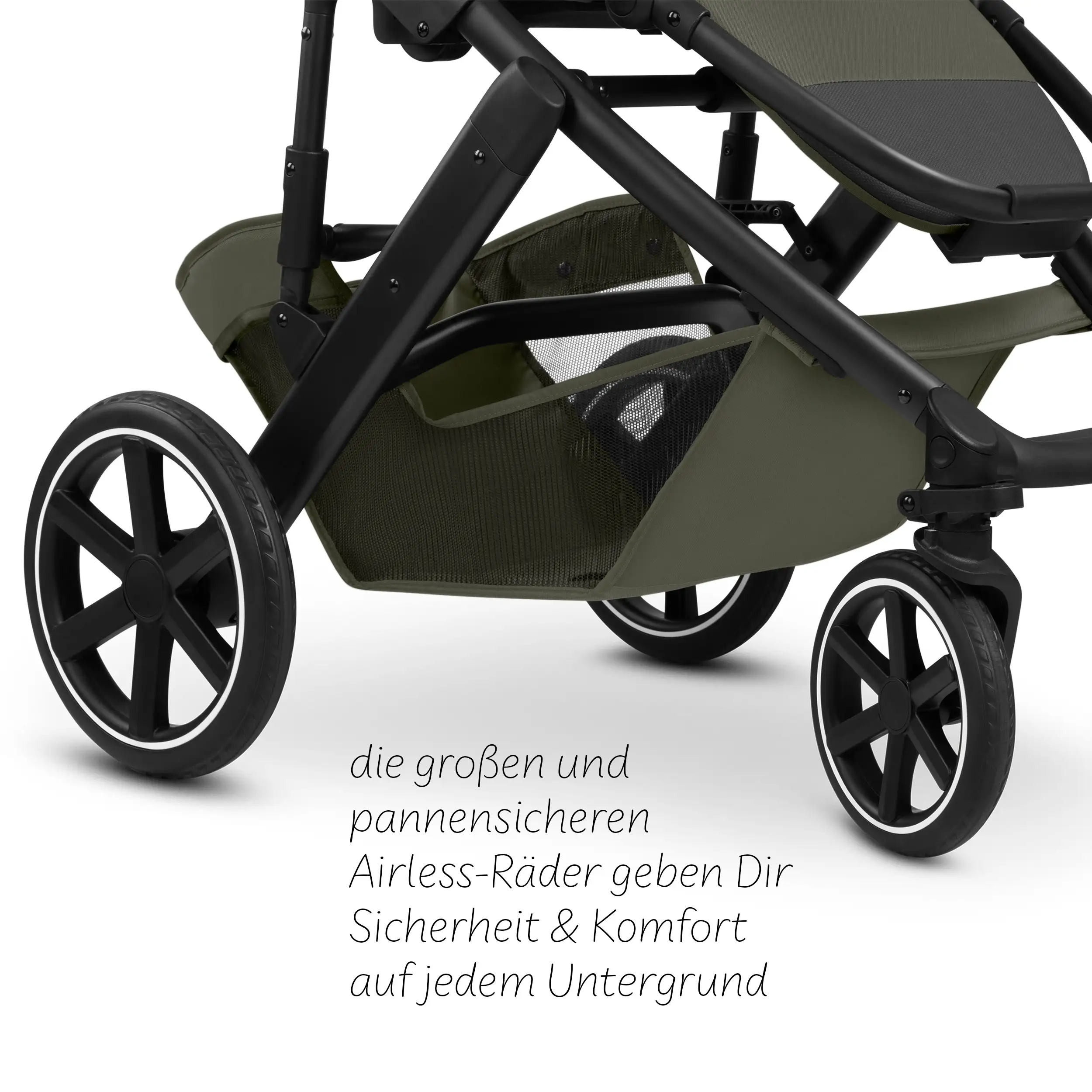 4in1 Stroller Set Salsa Core incl. infant car seat Calla with Reclining Function and the Root Isofix base - Olive