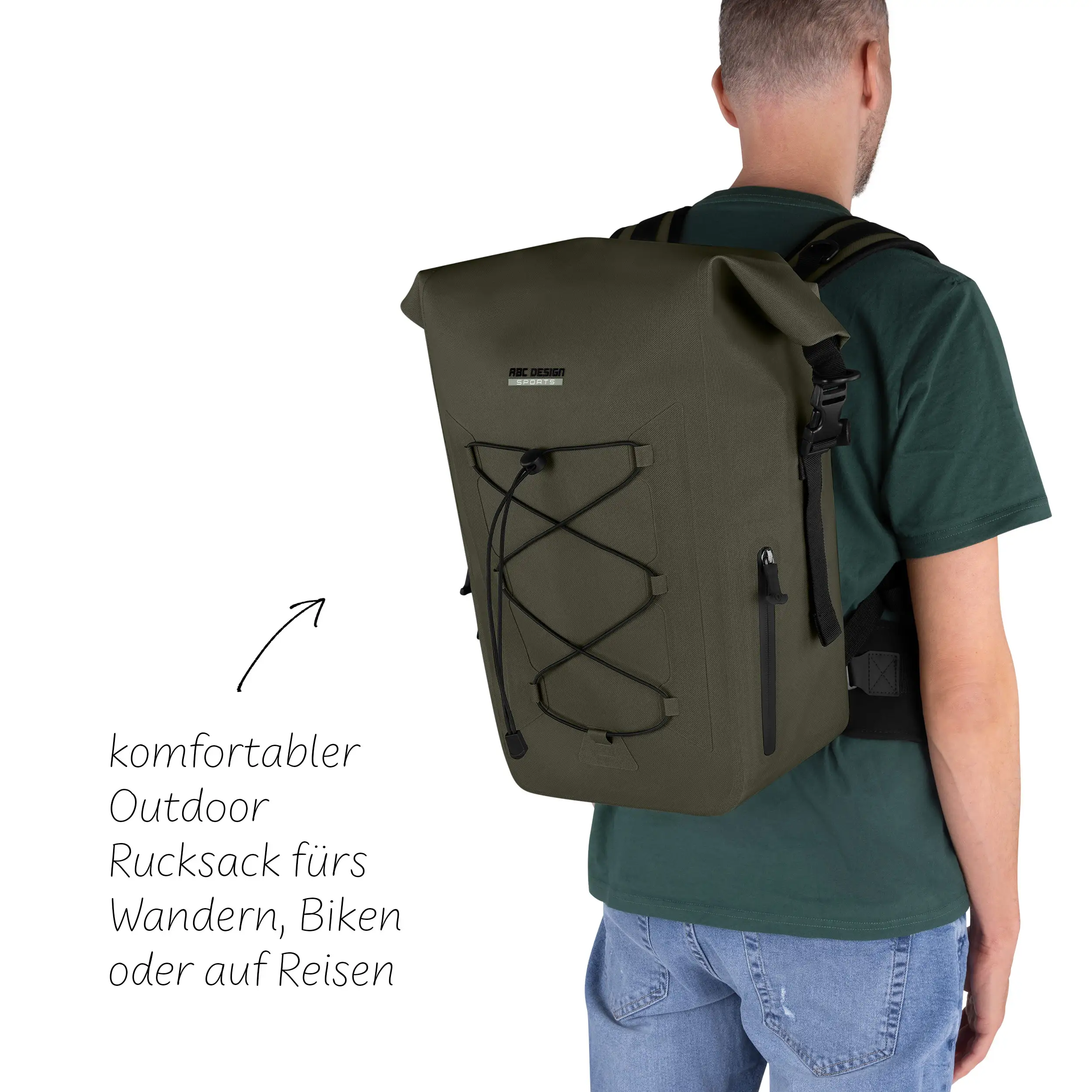 Lausanne 20L premium outdoor backpack for city and nature - Avocado