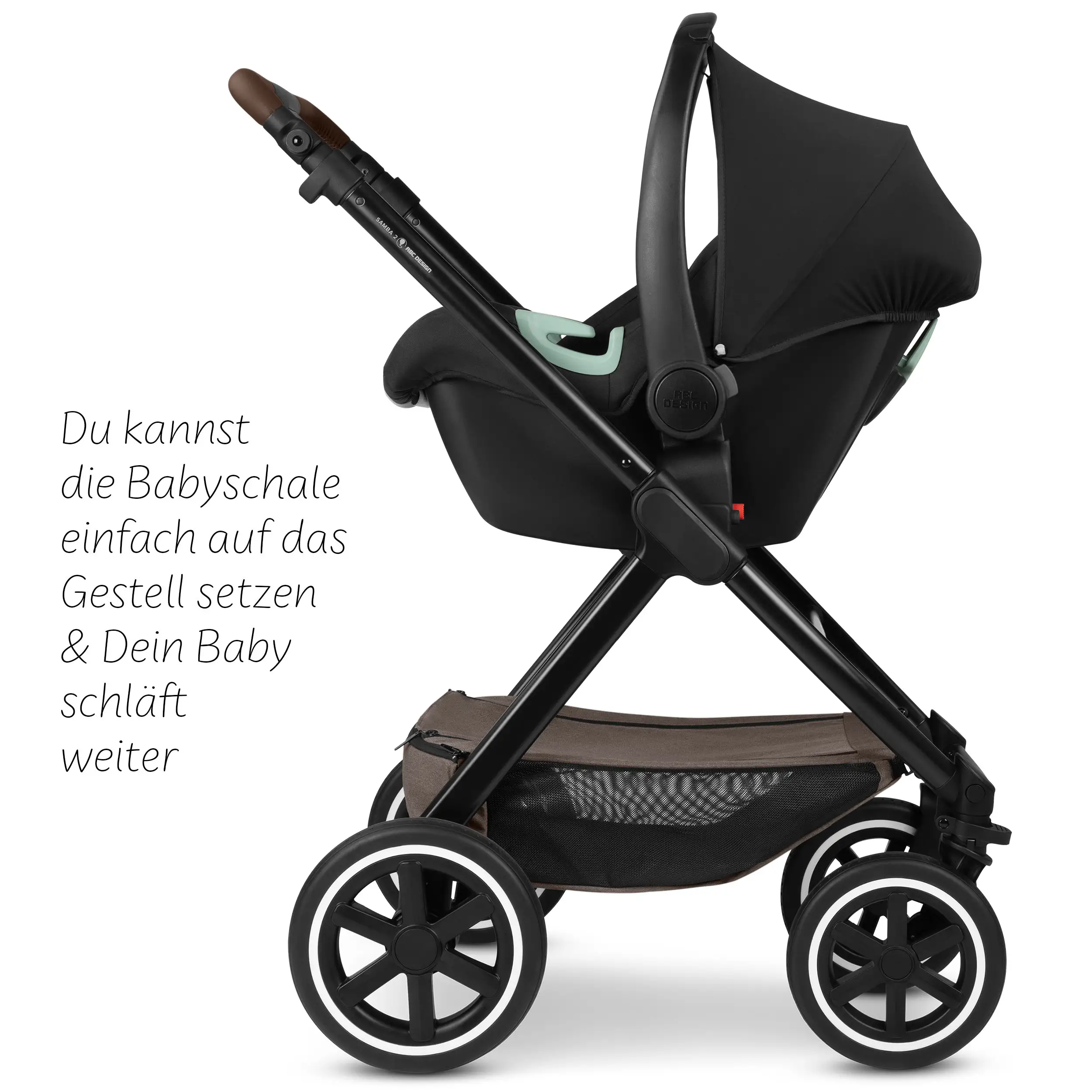 4in1 Stroller Set Samba 2 incl. Isofix Base - Nature