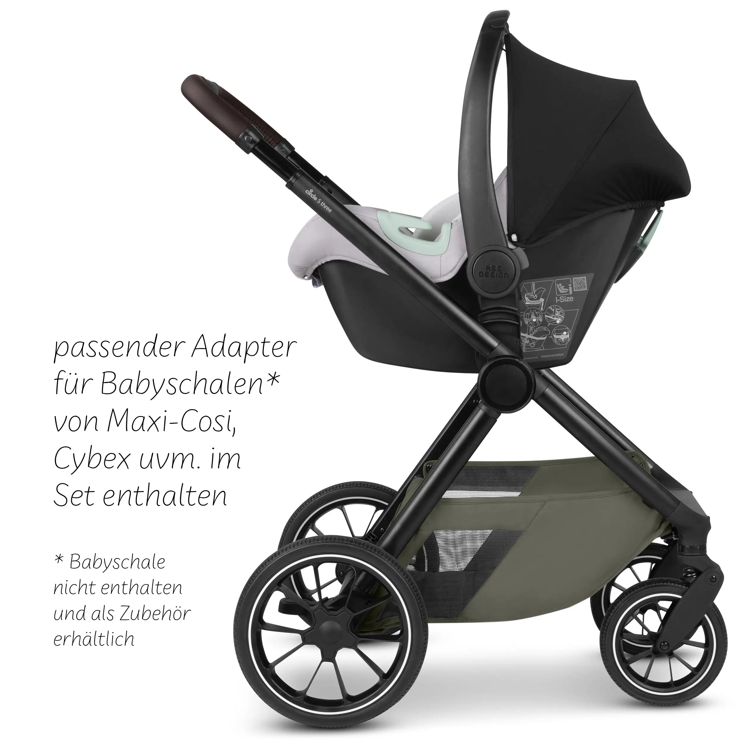 2in1 Stroller S Three - Wheat