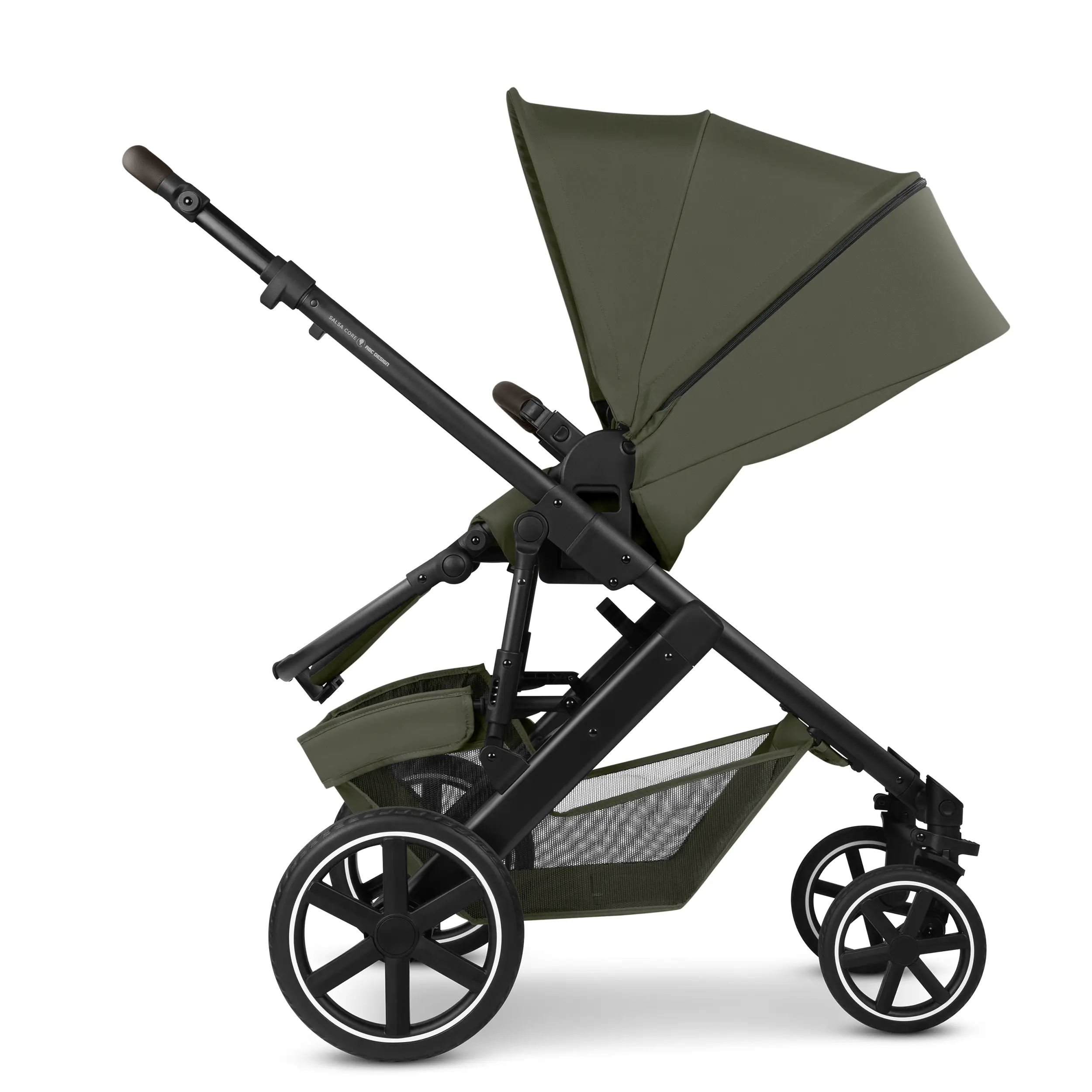 3in1 Stroller Set Salsa Core incl. infant car seat Calla with Reclining Function - Olive