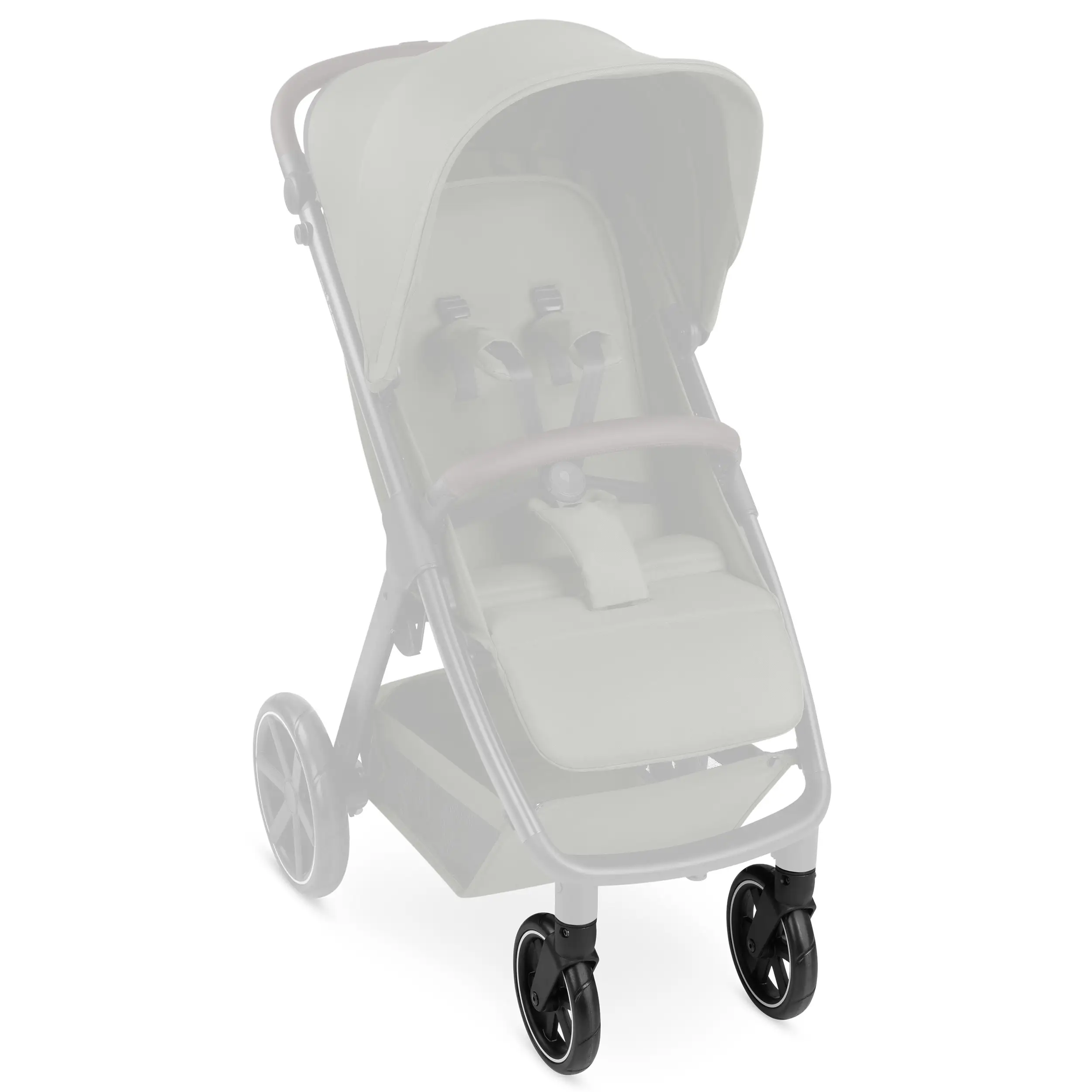 Front wheels set (2 pieces) for Avus 2 / Avus - EVA Black / White Wall