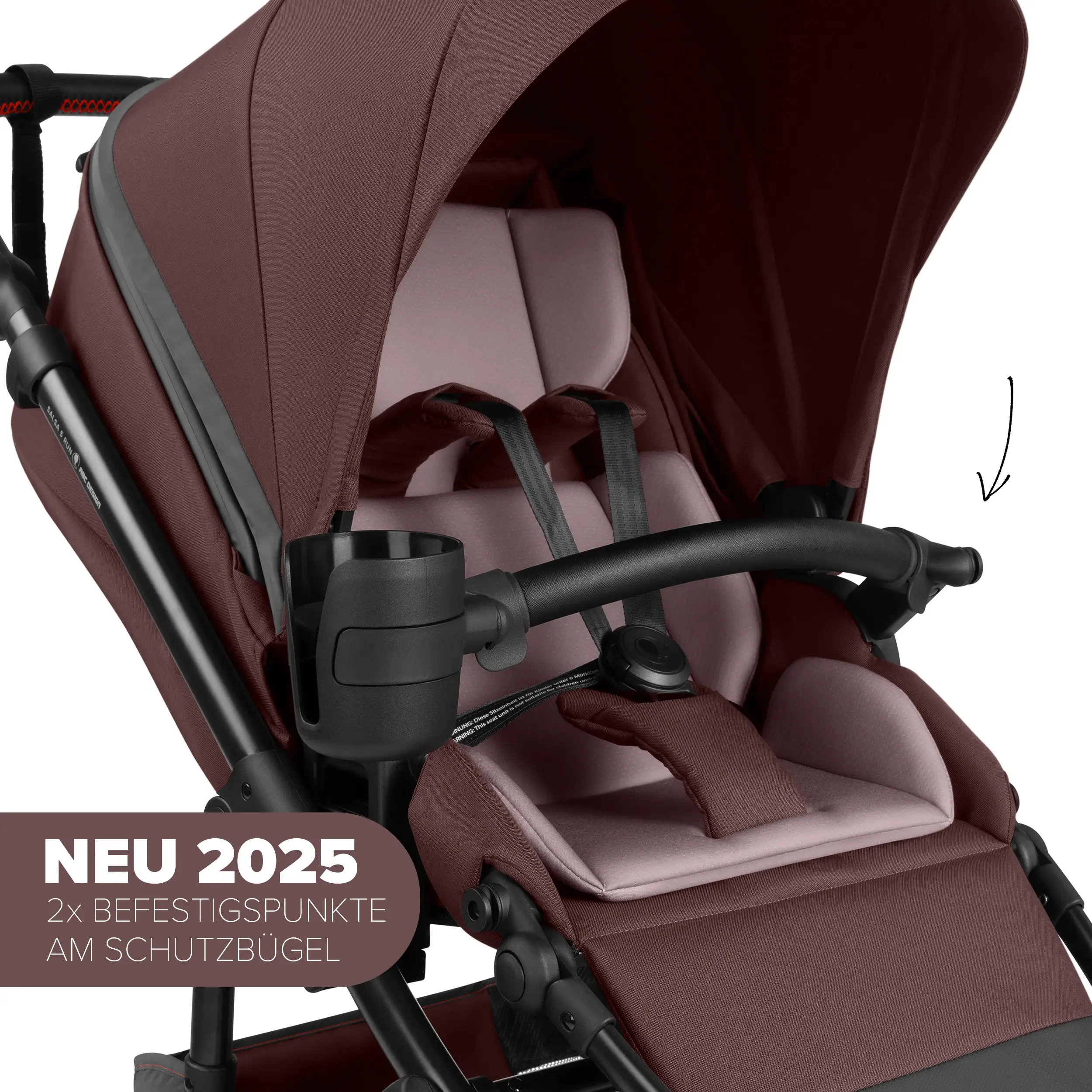 2in1 Stroller Salsa 5 Run - Umbra