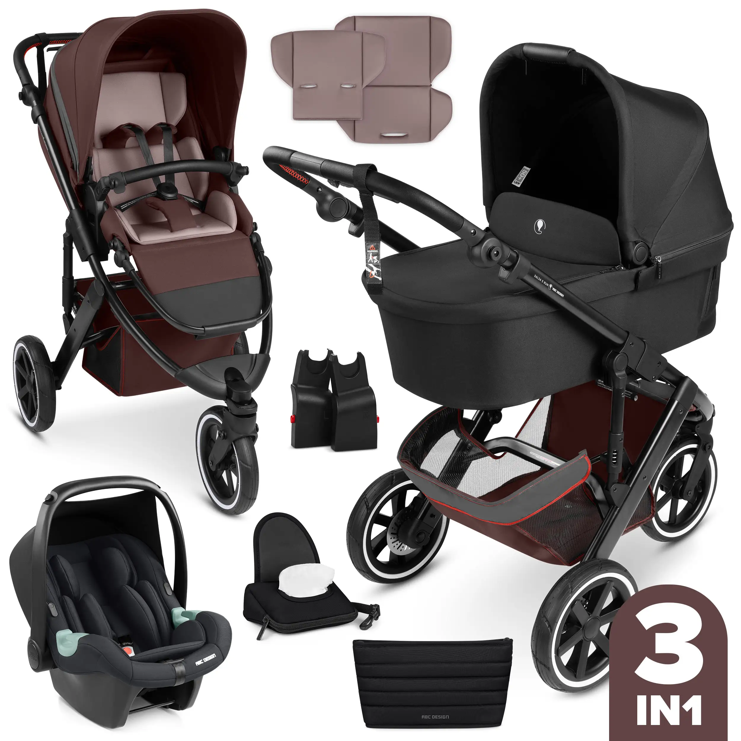 3in1 Stroller-Set Salsa 5 Run - Umbra