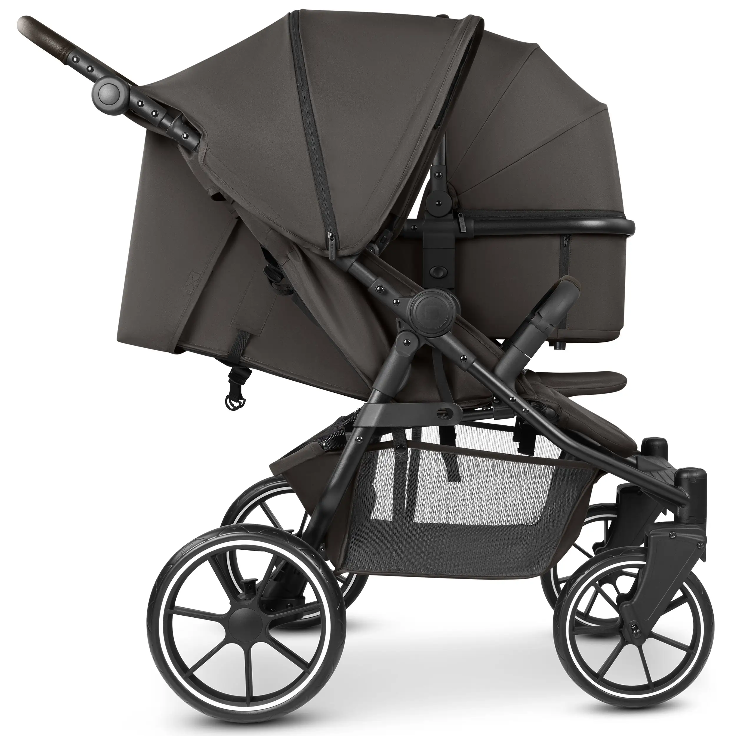 Carrycot for Bayamo double strollers - Nut