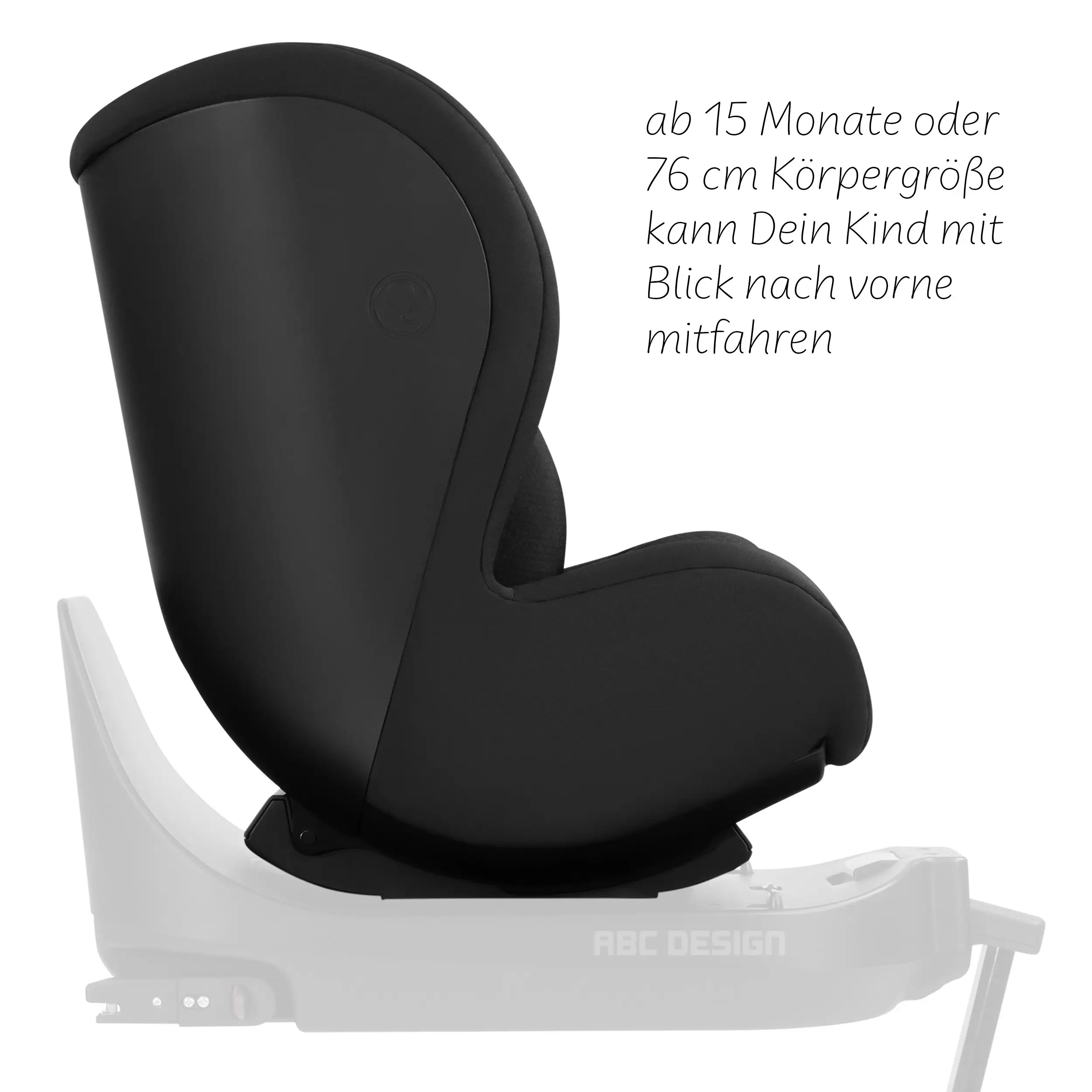 Reboard Car Seat Lily i-Size (from birth to 4 years) - Black